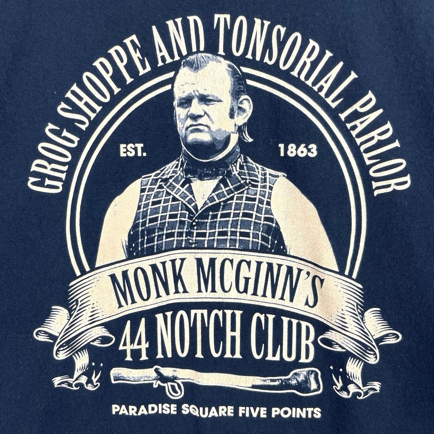 Vintage VINTAGE Gangs Of New York Shirt Mens 2XL Black Walter Monk McGinn 44 Notch Club Shirt Mens 2XL Black Graphic Print All Seasons Relaxed Fit Mens Size US XXL / EU 58 / 5 - 4 Thumbnail