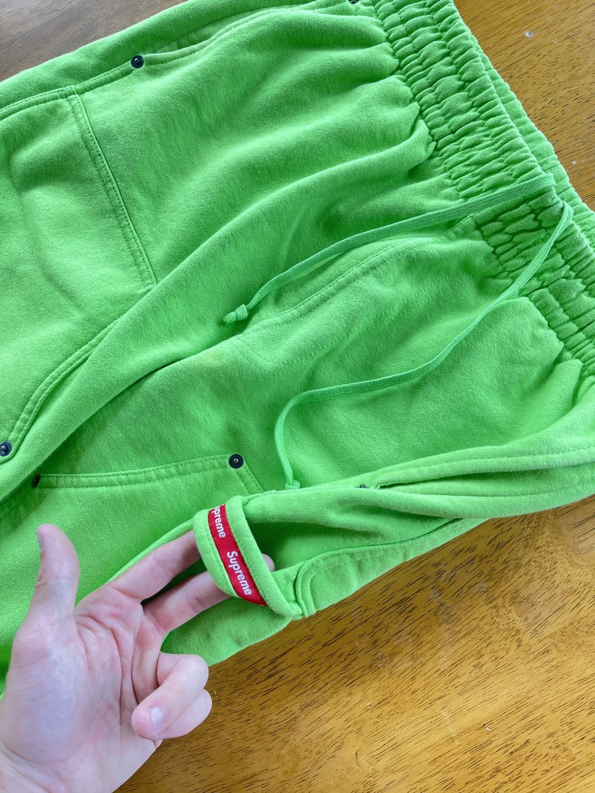 Supreme Supreme Carpenter Sweatpants Bright Green M Size US 34 / EU 50 - 8 Thumbnail