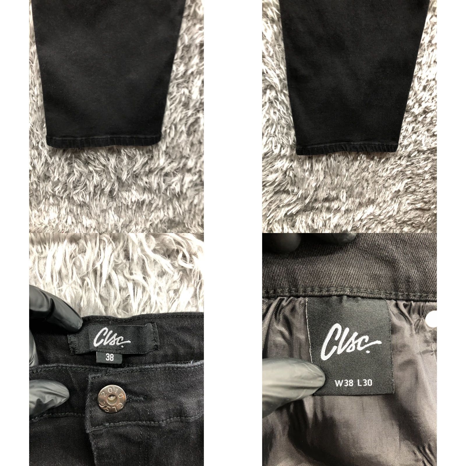 Vintage CLSC Jeans Main Point: Tapered Denim 38x30 Mens Mid Dark Blue Wash 5-Pocket Regular Rise Size US 38 / EU 54 - 8 Thumbnail