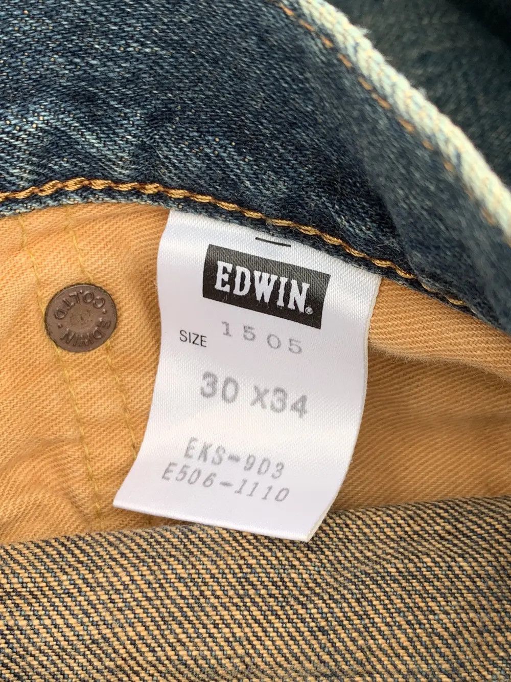 Edwin EDWIN 505 SELVEDGE & RUSTY DENIM. Size US 30 / EU 46 - 5 Thumbnail