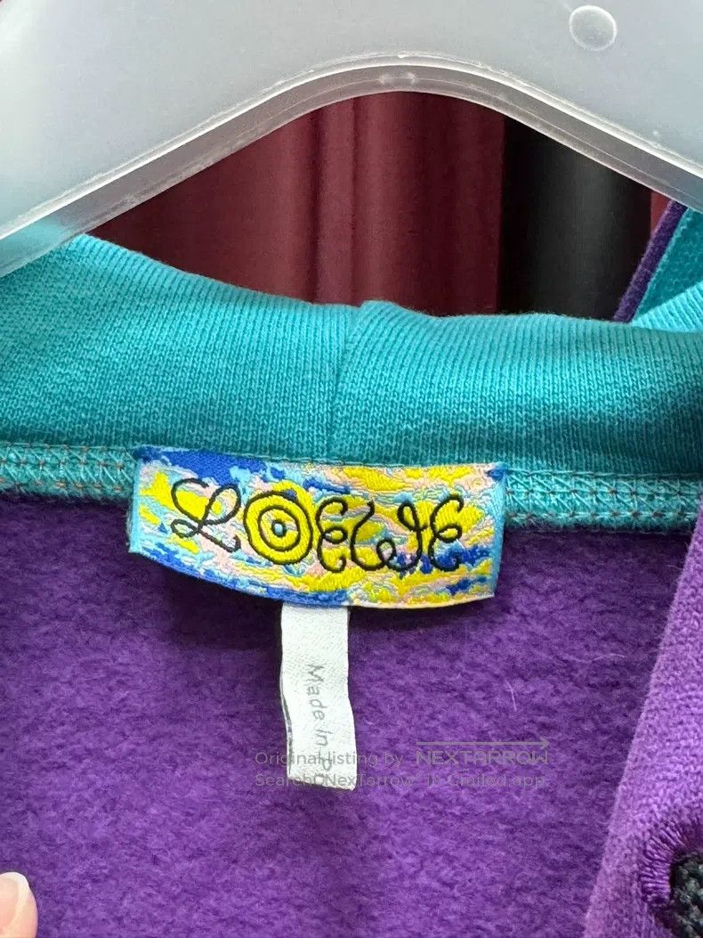 Loewe Loewe Purple Fleece Hooded Sweatshirt Size L / US 10 / IT 46 - 3 Thumbnail