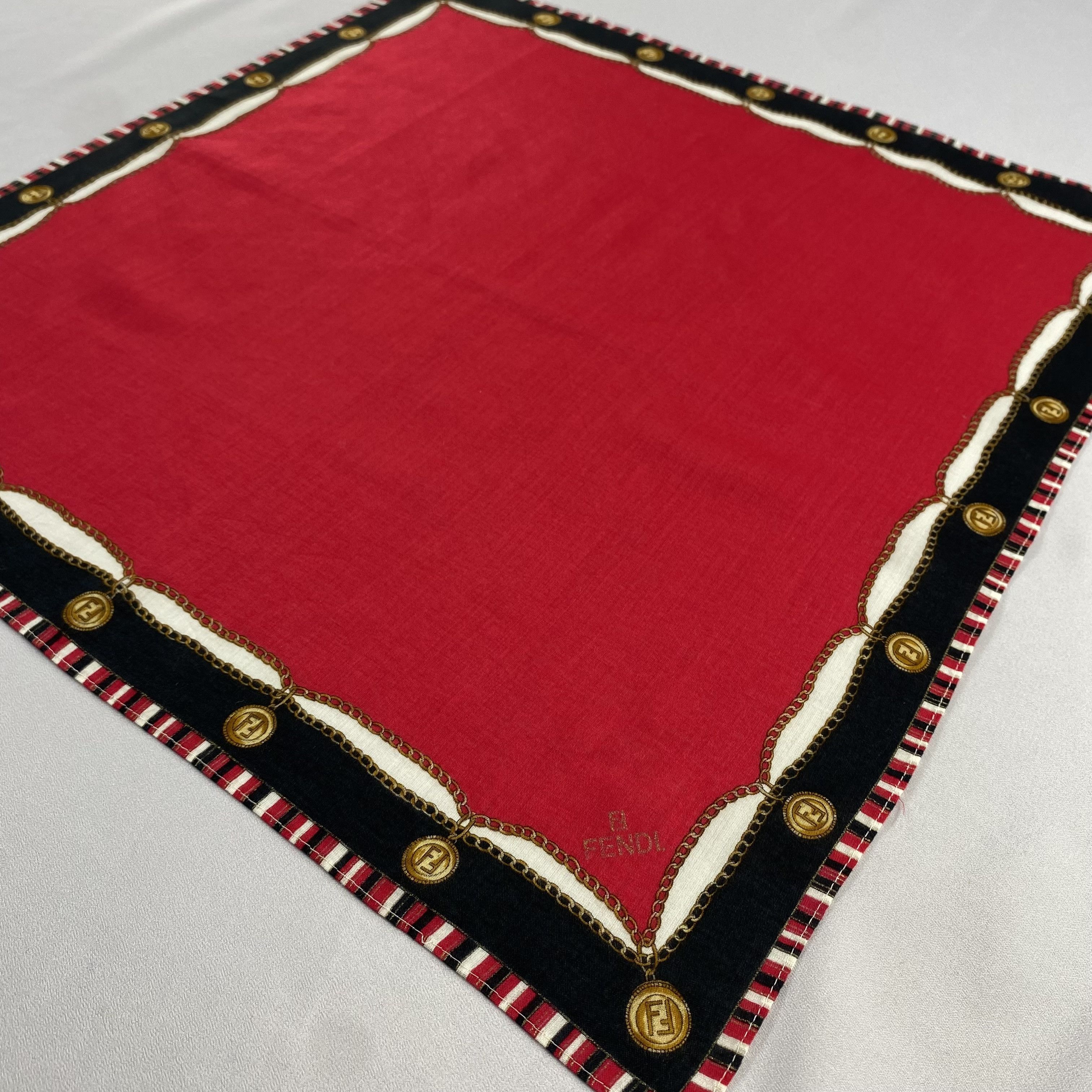 Vintage Fendi Handkerchief / Neckerchief / Bandana-P660 Size ONE SIZE - 2 Thumbnail