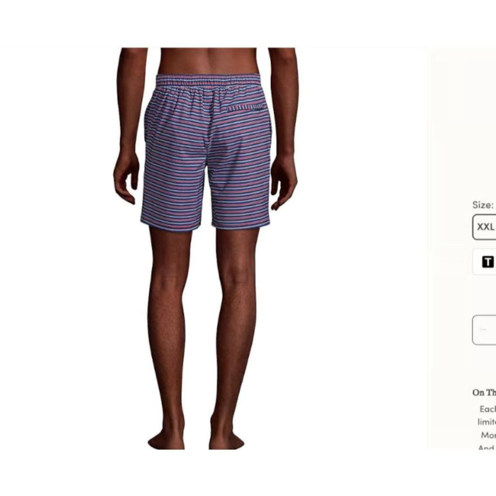 Lands' End NWT $70 LANDS' END swimsuit XXL Hybrid Swim Shorts trunks 2x Size US 40 / EU 56 - 1 Thumbnail