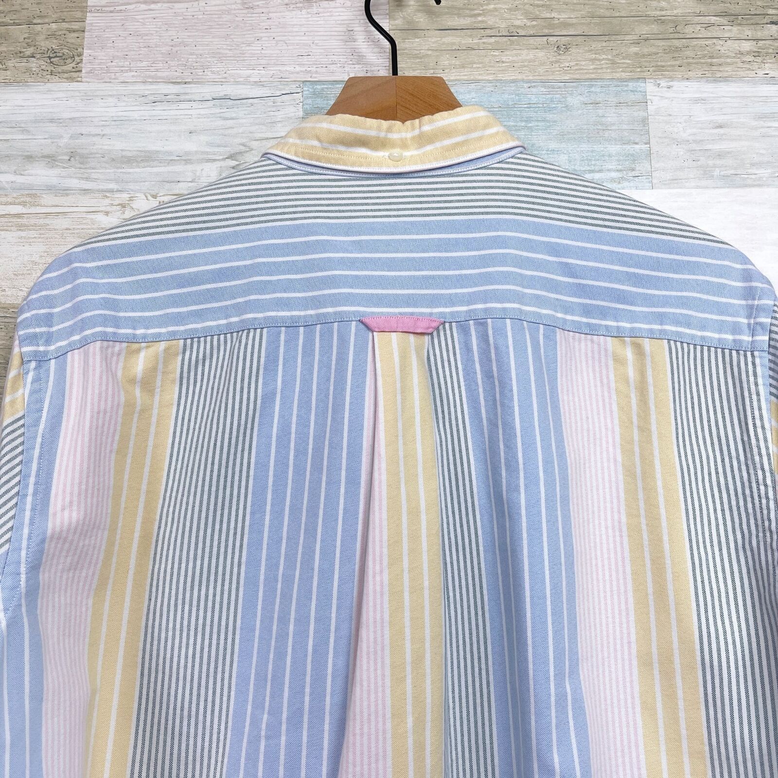 Brooks Brothers Brooks Brothers Red Fleece Striped Oxford Shirt VTG Mens XL Size US XL / EU 56 / 4 - 5 Thumbnail