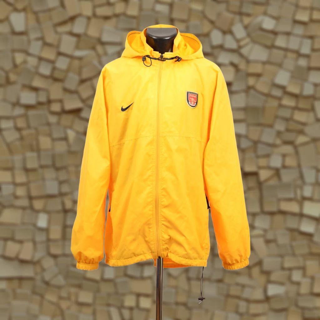 Nike Nike Team Arsenal 1999/2000 Hooded Yellow Rain Jacket L Mens Jacket Windbreaker Color: Yellow Size US L / EU 52-54 / 3 - 1 Thumbnail