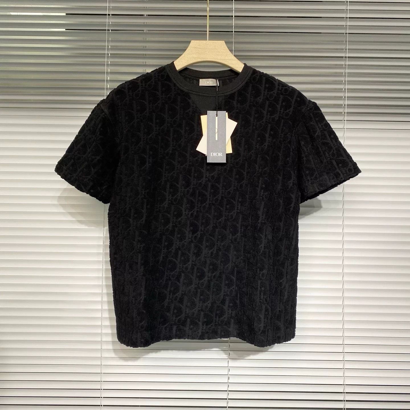 Dior Dior Black Oblique Logo Short Sleeve T-Shirt Size US XXS / EU 40 - 1 Thumbnail