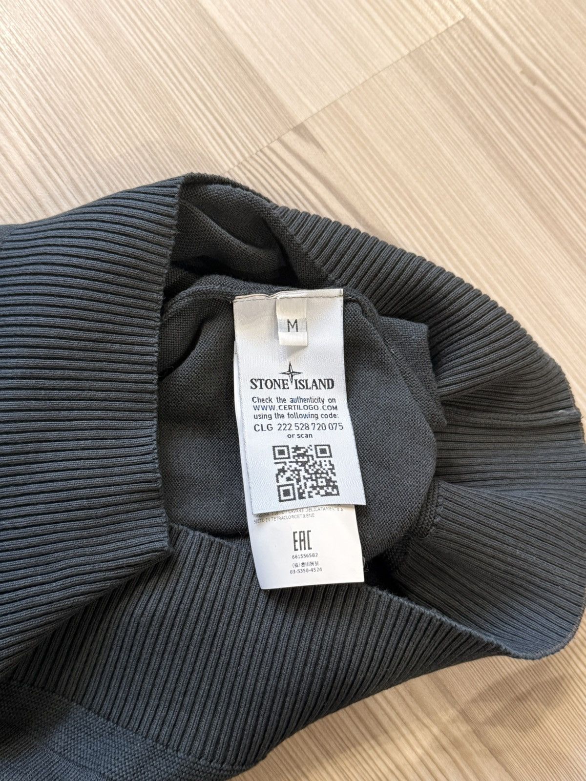 Stone Island Stone Island Quarter Button Mock Neck Jumper Charcoal S/M Size US S / EU 44-46 / 1 - 11 Thumbnail