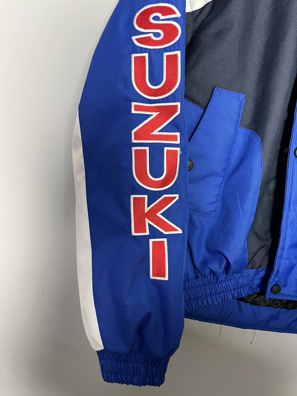 Japanese Brand × Vintage Vintage Suzuki Racing motorcycle y2k jacket Size US L / EU 52-54 / 3 - 4 Thumbnail