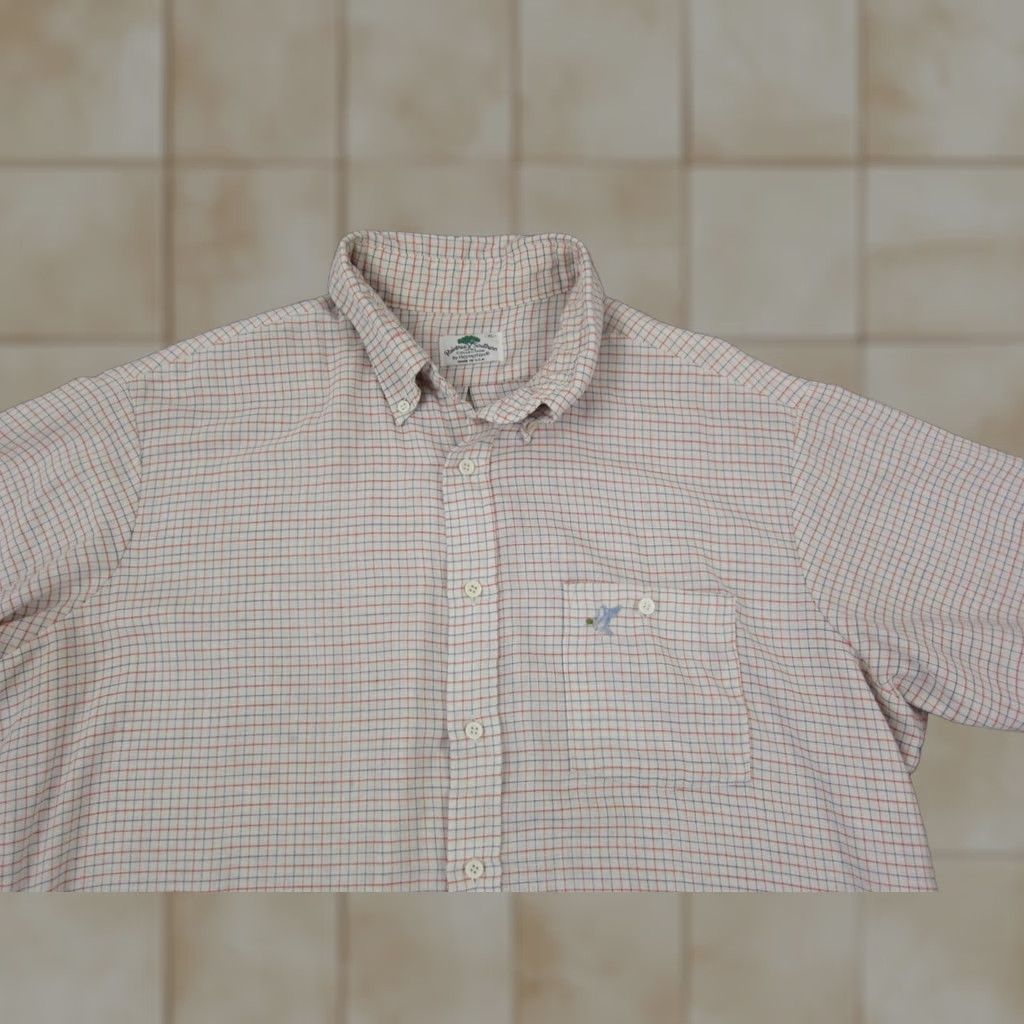 Vintage VINTAGE Hampton Shirt Mens XL White Red Button Up Made in USA 70s Raintree Southern Shirt Mens XL White Red Button-Up 80s 90s Classic Outdoor Casual Size US XL / EU 56 / 4 - 1 Thumbnail