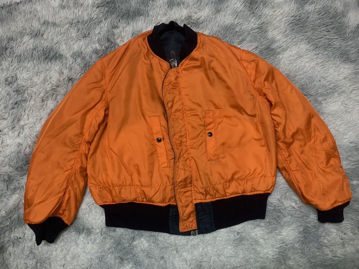 Alpha Industries × Vintage 90s ALPHA INDUSTRIES SUNFADED REVERSIBLE JACKET Size US L / EU 52-54 / 3 - 3 Thumbnail