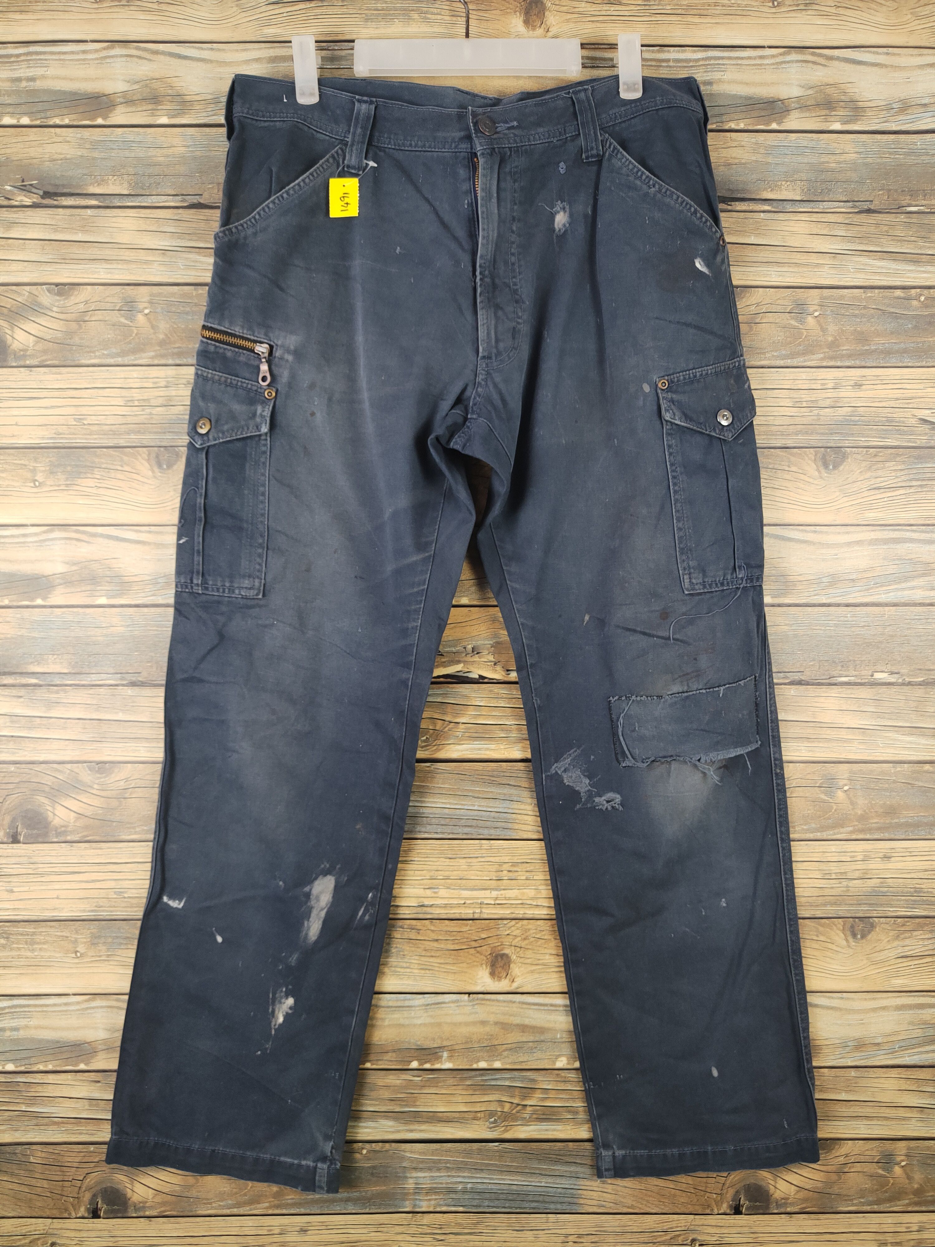 Japanese Brand DL GW Navy Multipocket Tactical Cargo Pants #1491 Size US 34 / EU 50 - 1 Thumbnail