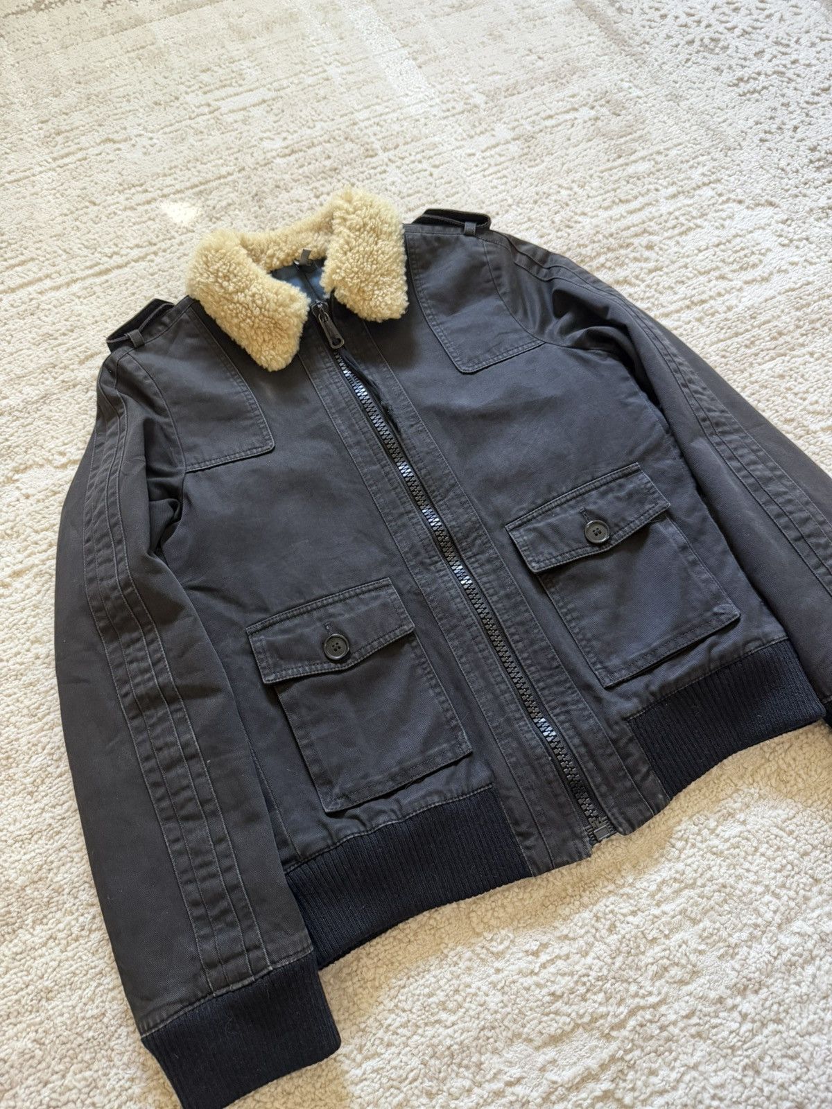 Hedi Slimane Dior Homme AW05 Shearling Jacket Size US XS / EU 42 / 0 - 2 Thumbnail