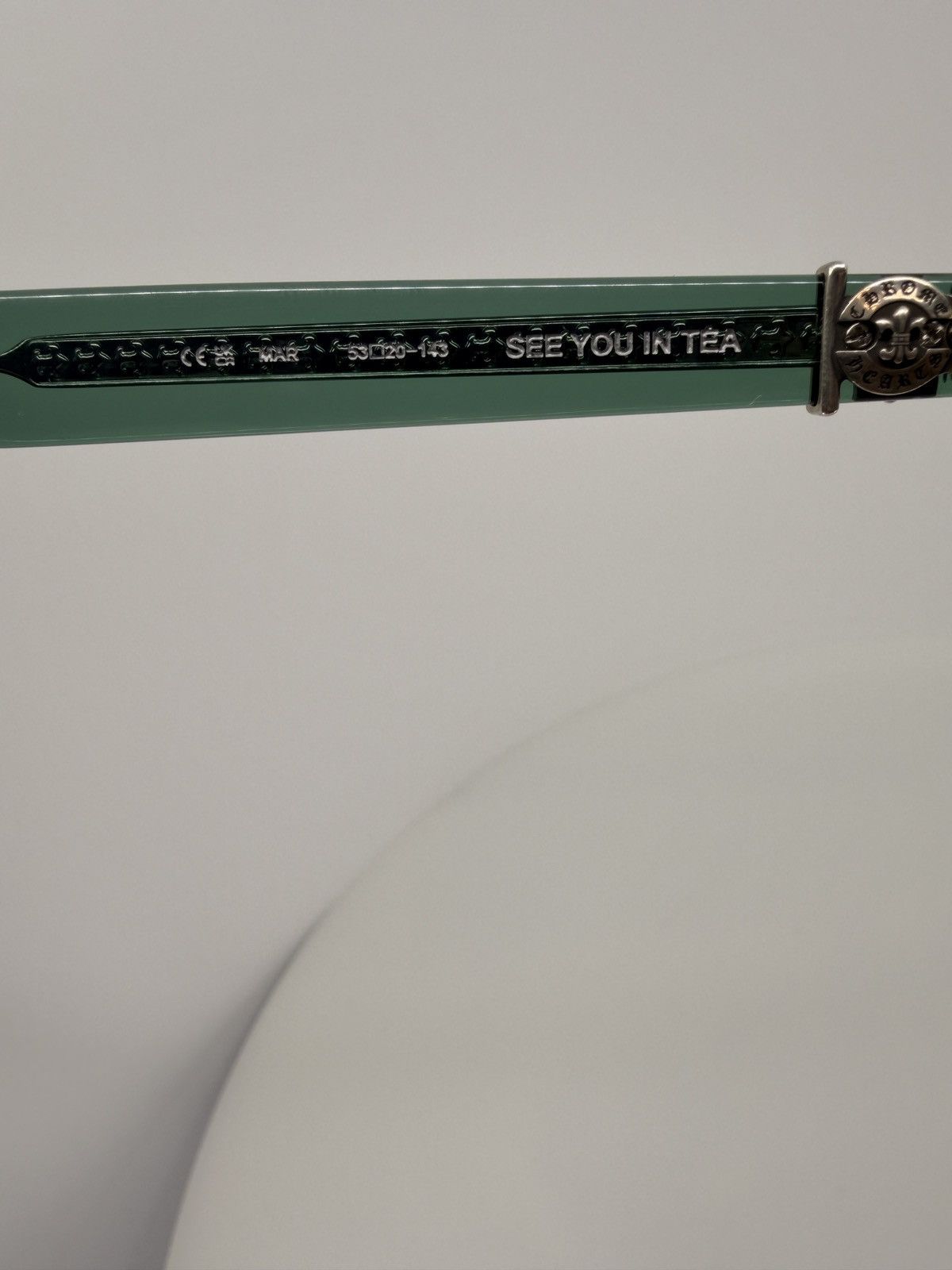 Chrome Hearts Chrome Hearts See You In Tea Marine Green/Silver Glasses Size ONE SIZE - 4 Thumbnail