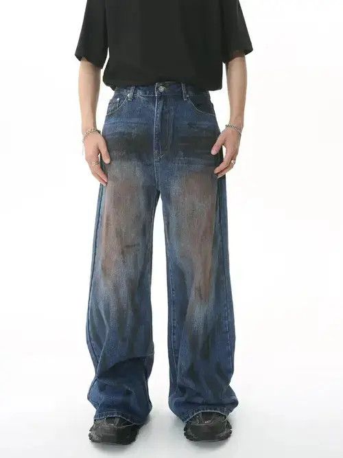 Jean fade flared washed paint jeans Size US 32 / EU 48 - 3 Thumbnail