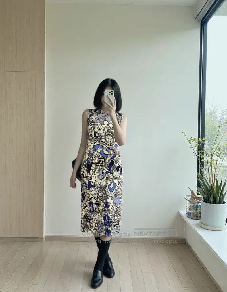 Issey Miyake Issey Miyake Graffiti Dress Size XXL / US 16-18 / IT 52-54 - 6 Thumbnail