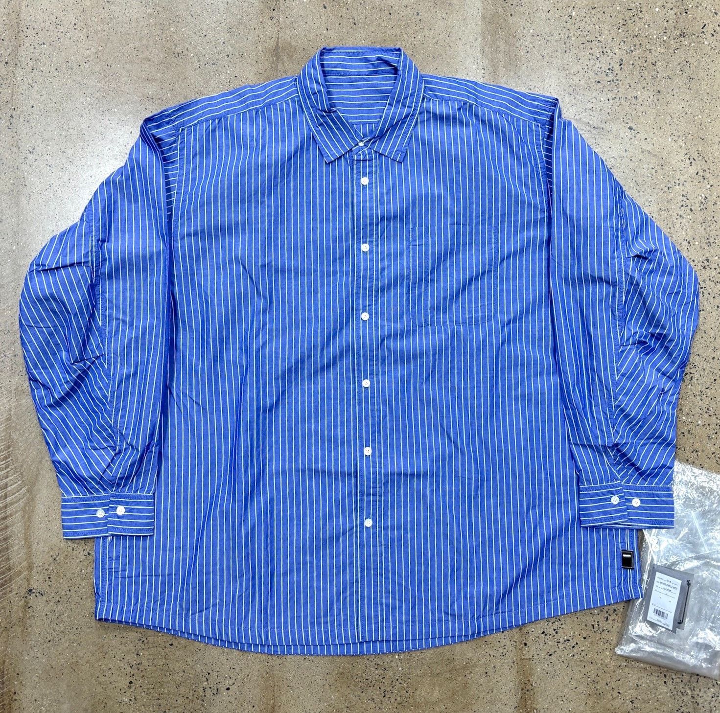 Beams Plus Blue Stripe Oversized Amekaji Shirt Size US L / EU 52-54 / 3 - 1 Thumbnail