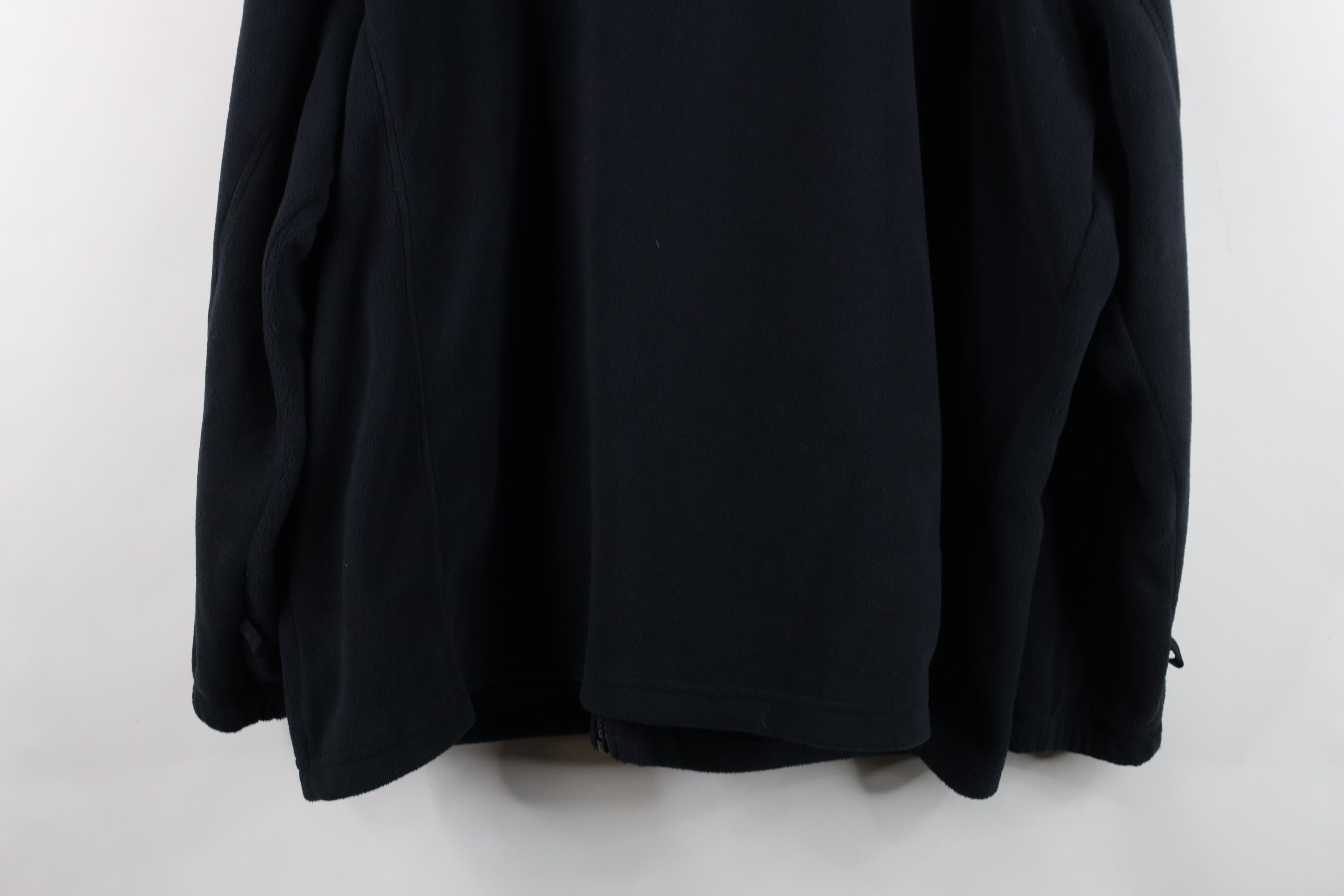 Lands' End Vintage Y2K Lands End Blank Full Zip Fleece Jacket Dark Blue Size US XXL / EU 58 / 5 - 14 Thumbnail