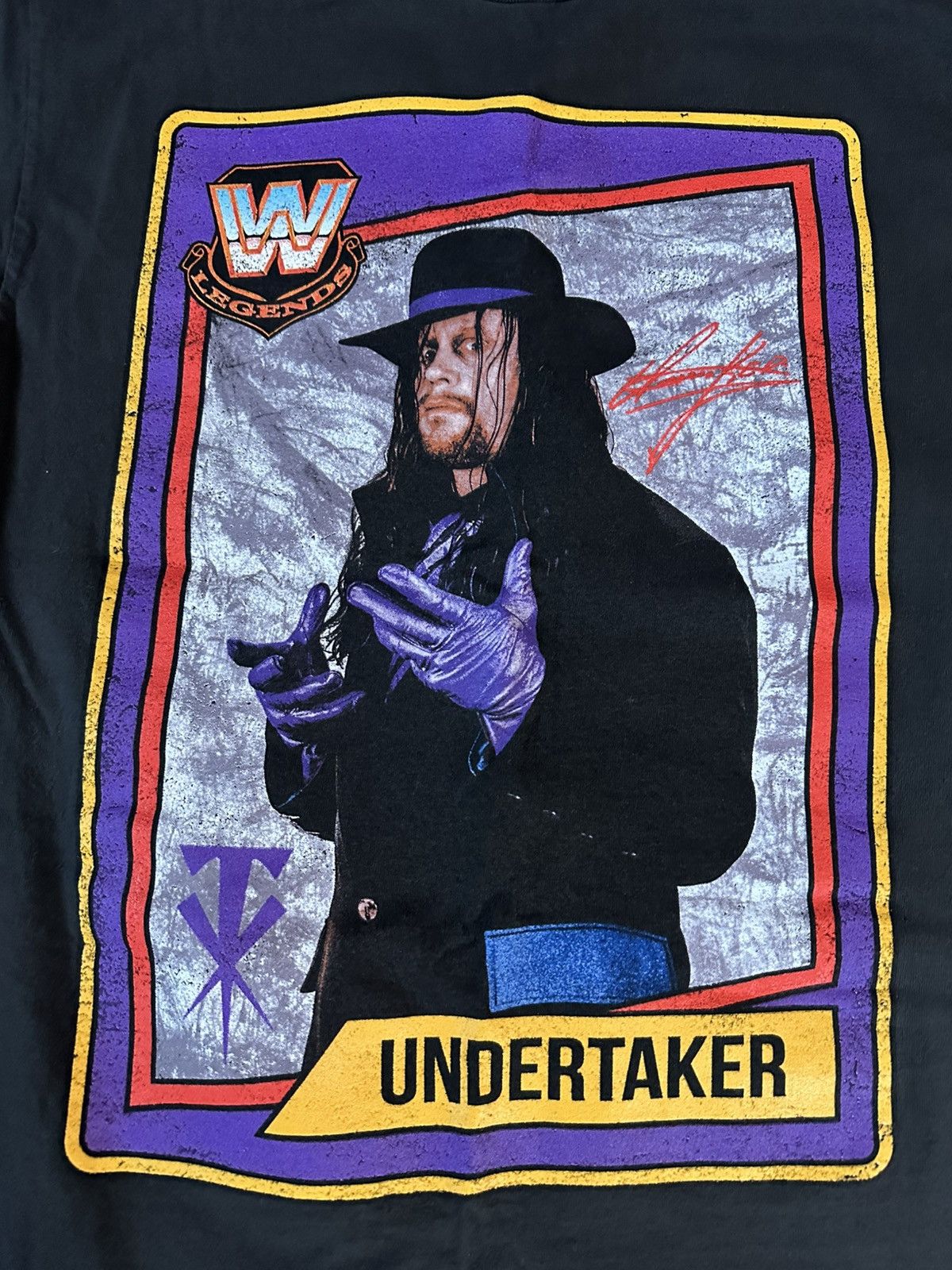 WWE Undertaker Trading Card Style T Shirt Size US M / EU 48-50 / 2 - 2 Thumbnail
