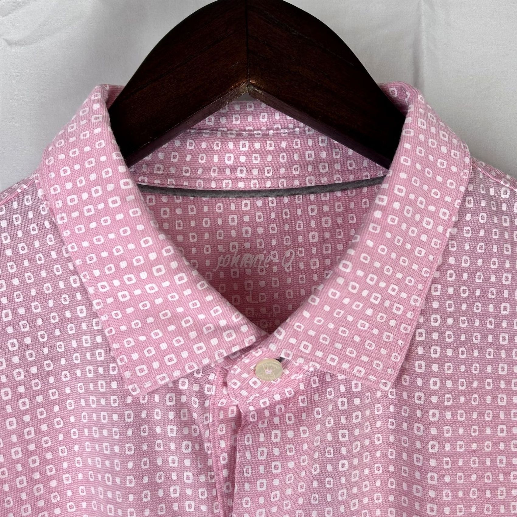 johnnie-O johnnie O Polo Shirt Mens Large Pink Sands Redding Performance Golf Lightweight Polo Shirt Size US L / EU 52-54 / 3 - 3 Thumbnail