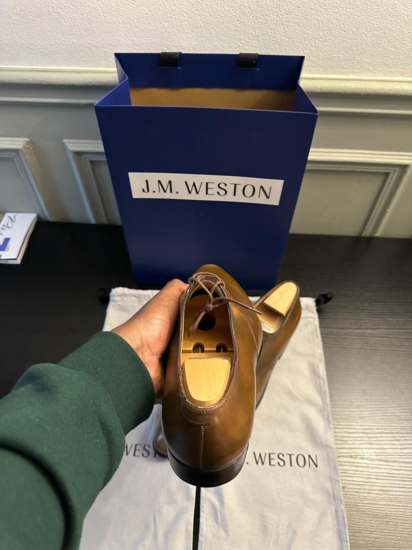 J.M. Weston JM Weston - 3 Eyelets Model in Cognac Brown Leather Size US 11.5 / EU 44-45 - 6 Thumbnail