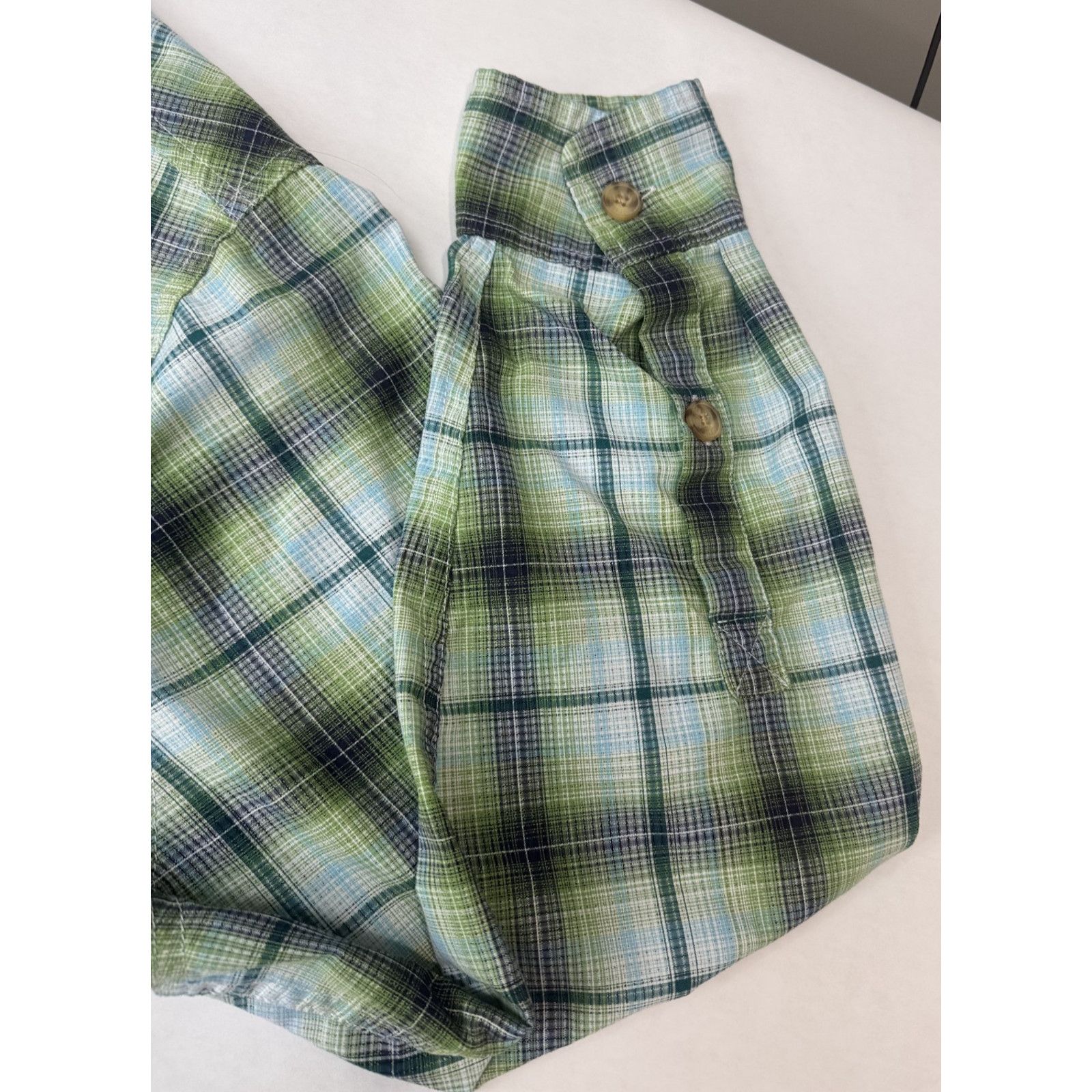 Duluth Trading Company Duluth Trading Conpany Plaid Button Shirt Green Blue Medium Size US M / EU 48-50 / 2 - 8 Thumbnail