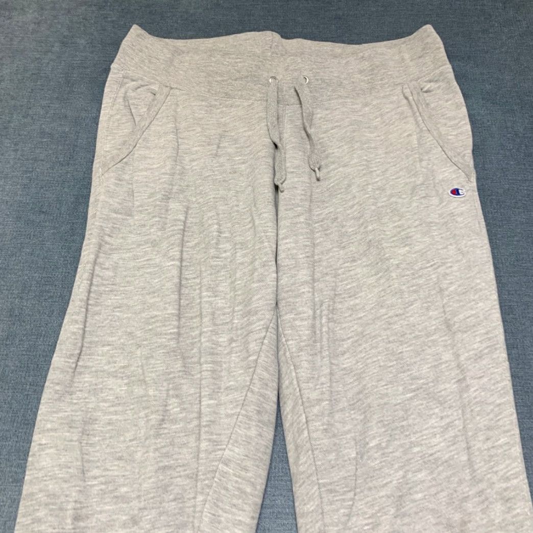 Champion Champion Mens Medium Heather Gray Jogger Pants Authentic Athleticwear Drawstring Size US 31 - 4 Thumbnail
