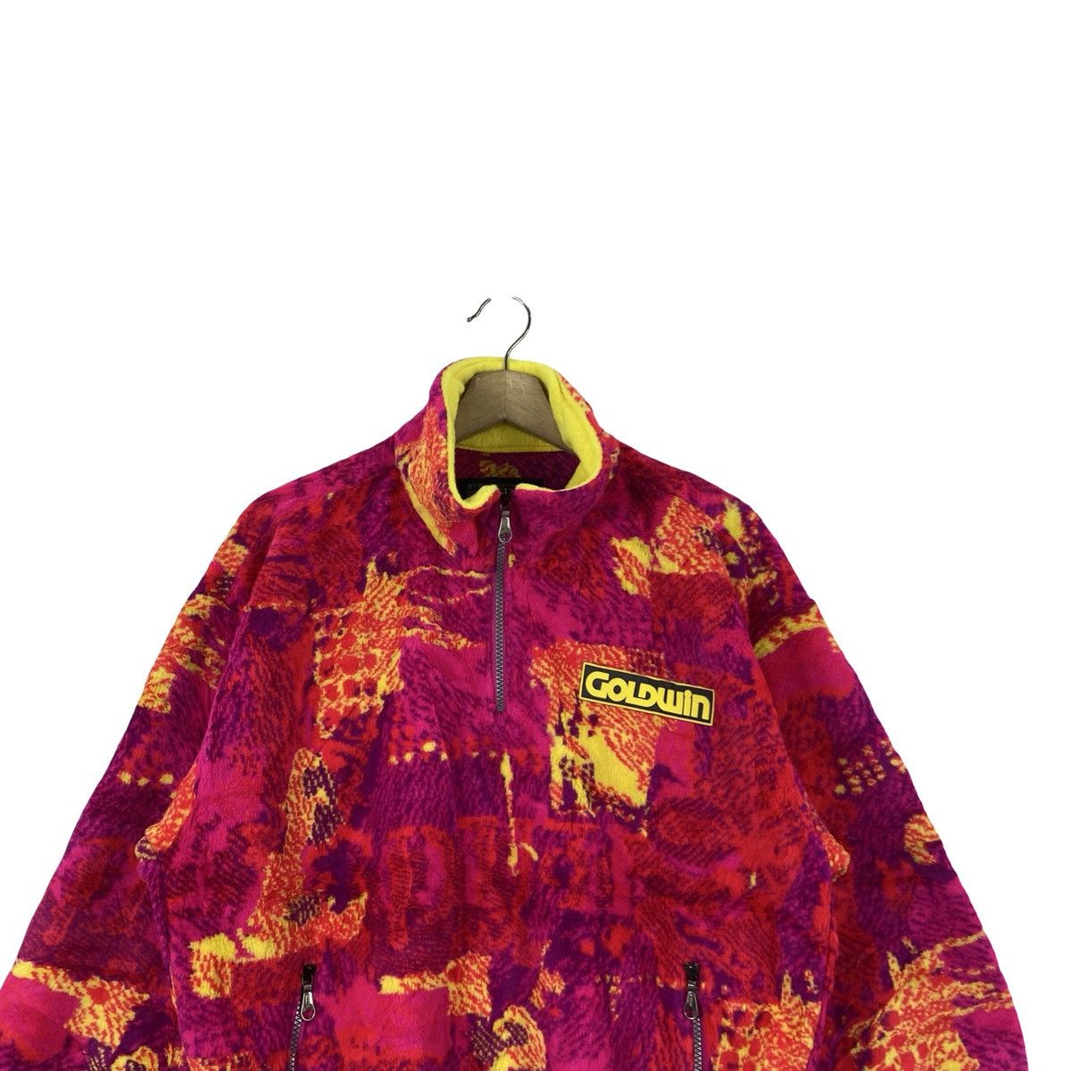 Goldwin Vintage GOLDWIN EXPERT Fleece Half Zip Jacket Abstract Size S / US 4 / IT 40 - 2 Thumbnail