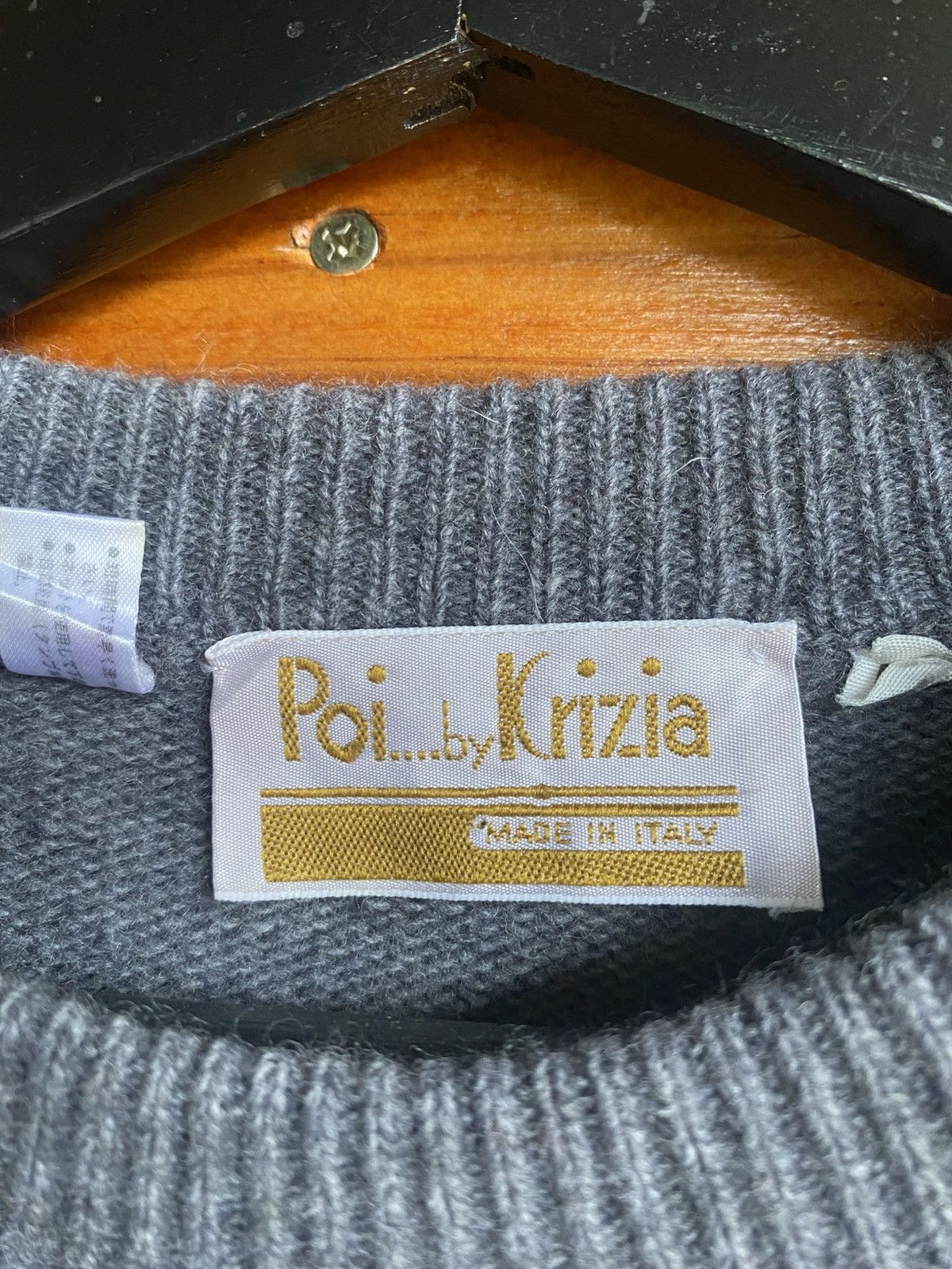 Krizia Uomo Vintage Poi… by Krizia Italy Wool & Angora Knit Sweater Size US M / EU 48-50 / 2 - 6 Thumbnail