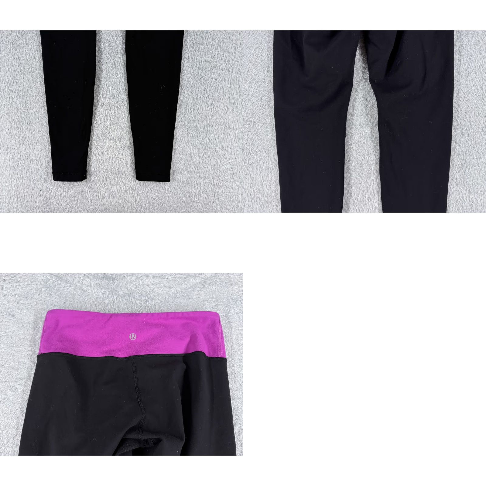 Lululemon Lululemon Wunder Under Pants Women 6 Black Purple 30" Inseam Yoga Gym Workout Activewear Pants Size 28" / US 6 / IT 42 - 9 Thumbnail