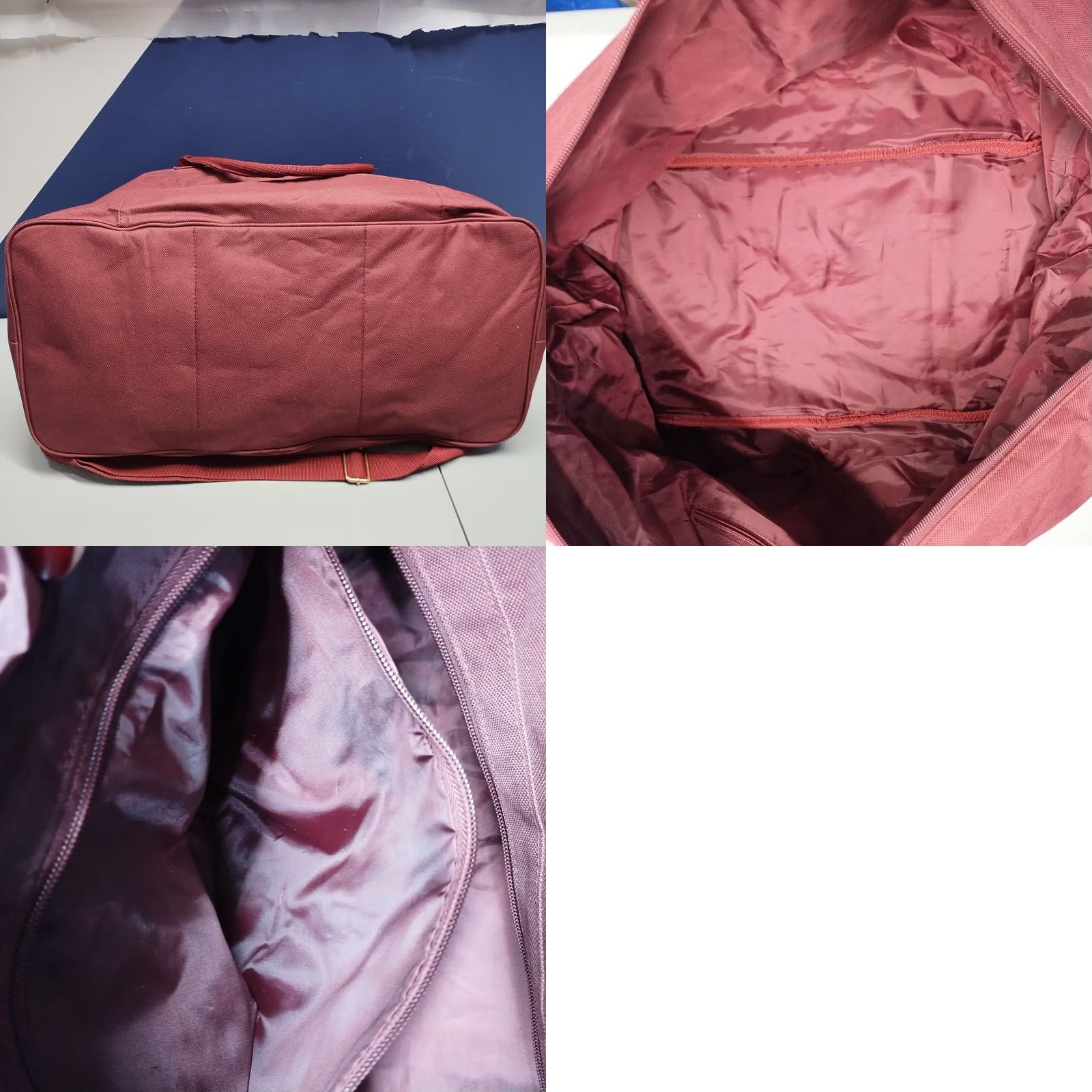 Vintage Kevin Murphy Stylist Duffle Bag Womens Burgundy Canvas Dual Top Handle KMuc2046 Size L / US 10 / IT 46 - 11 Thumbnail