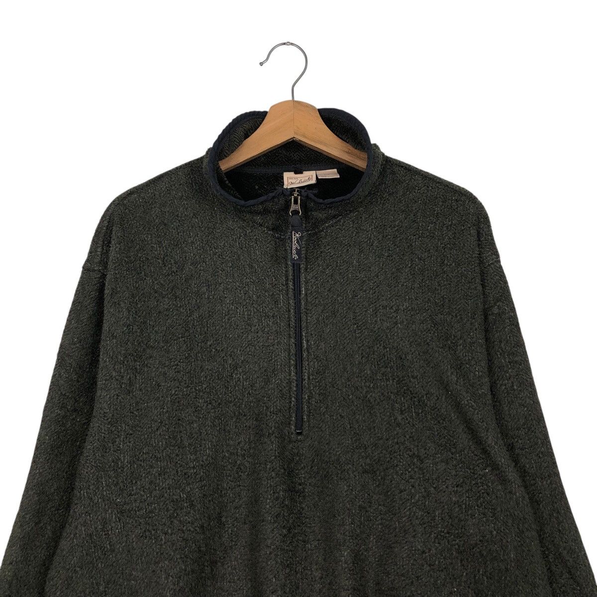Vintage 📌Vintage Fleece Jacket Half Zipper Woolrich Made in Usa Size US L / EU 52-54 / 3 - 4 Thumbnail