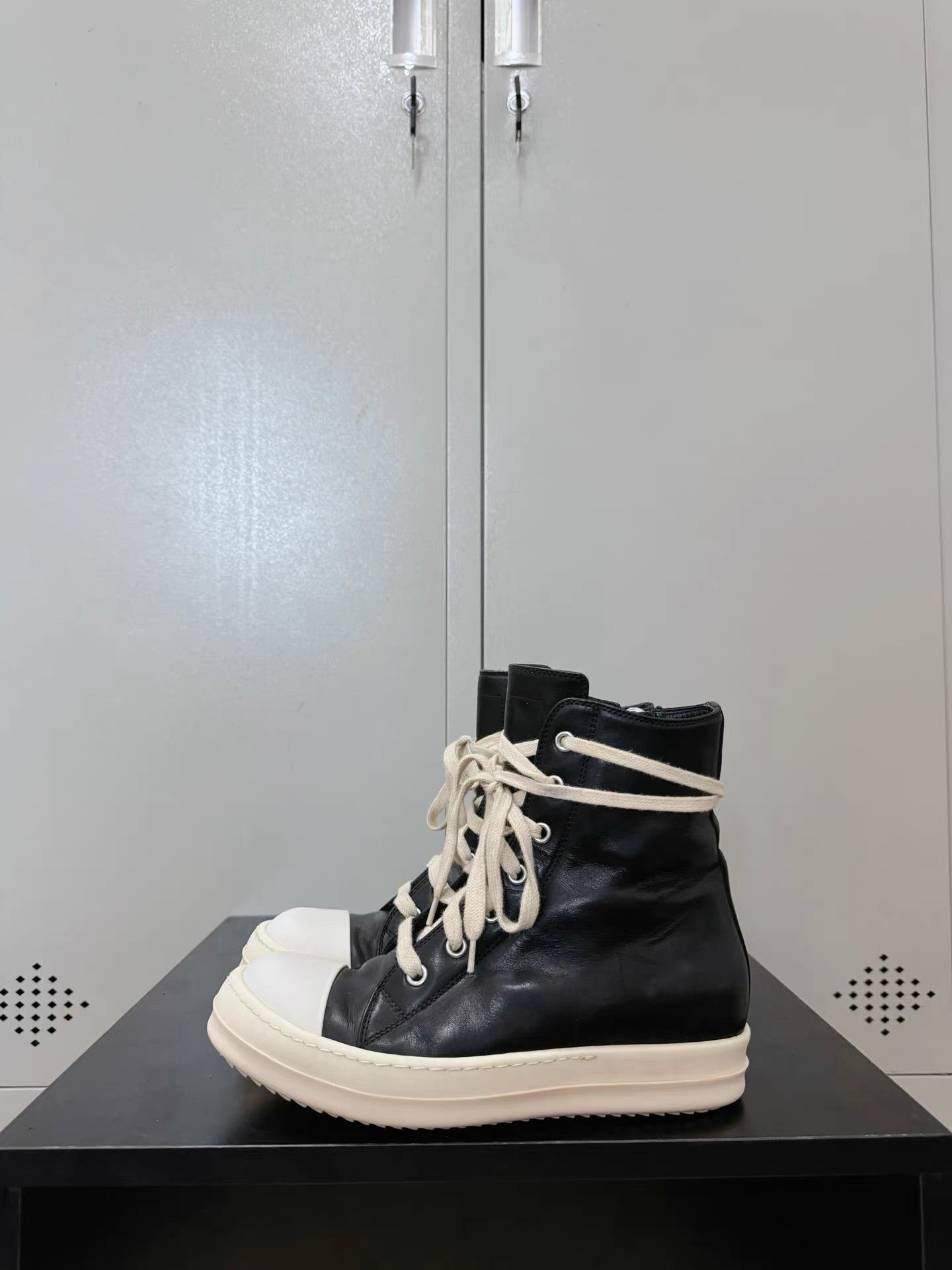 Rick Owens Rick Owens leather Converse high-top sneakers Size US 6 / IT 36 - 7 Thumbnail