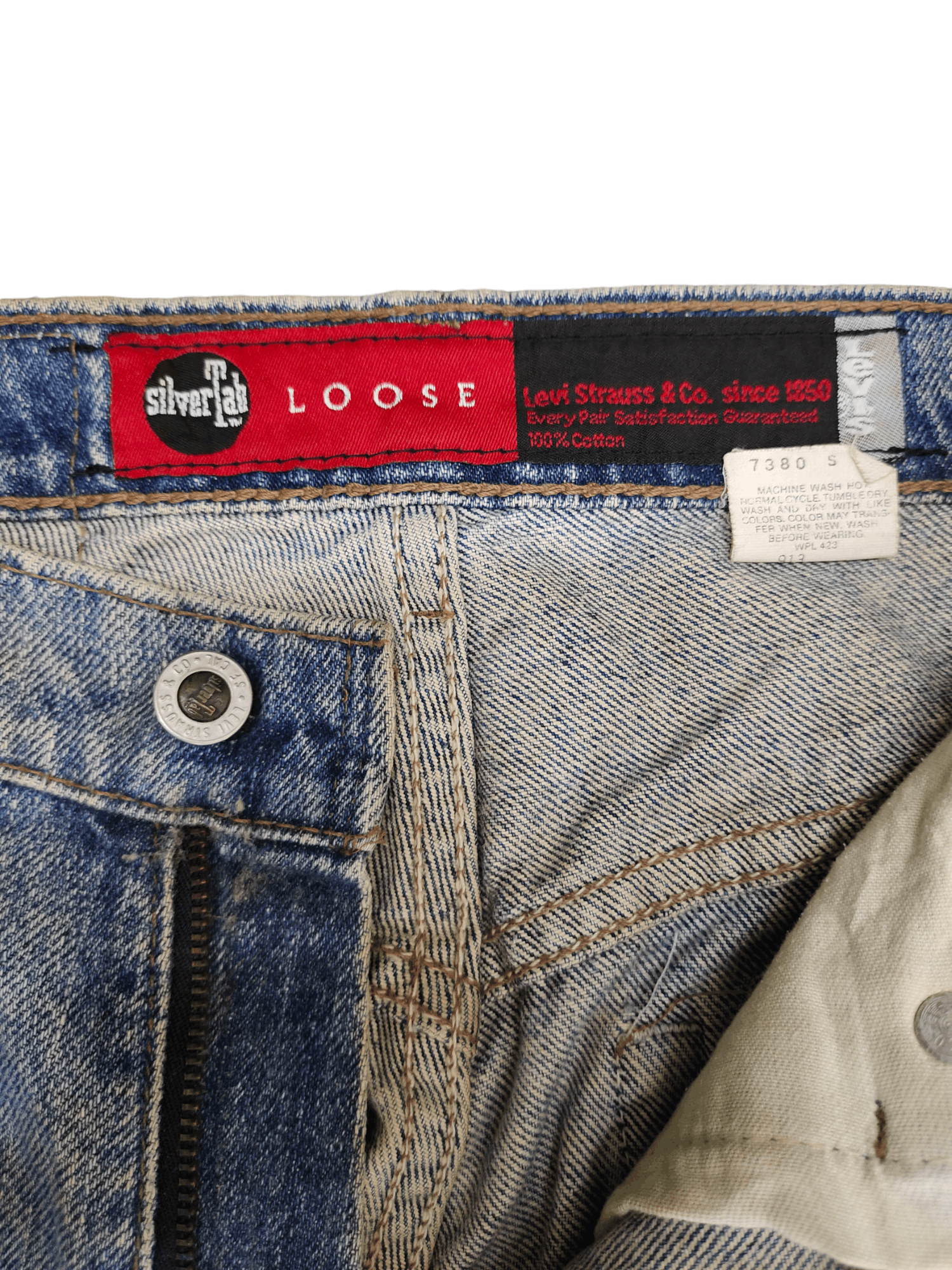 Levi's Vintage Clothing 90s Baggy Loose Jeans Levis Silvertab Loose Leg Hip Hop Y2k Size US 33 - 17 Thumbnail