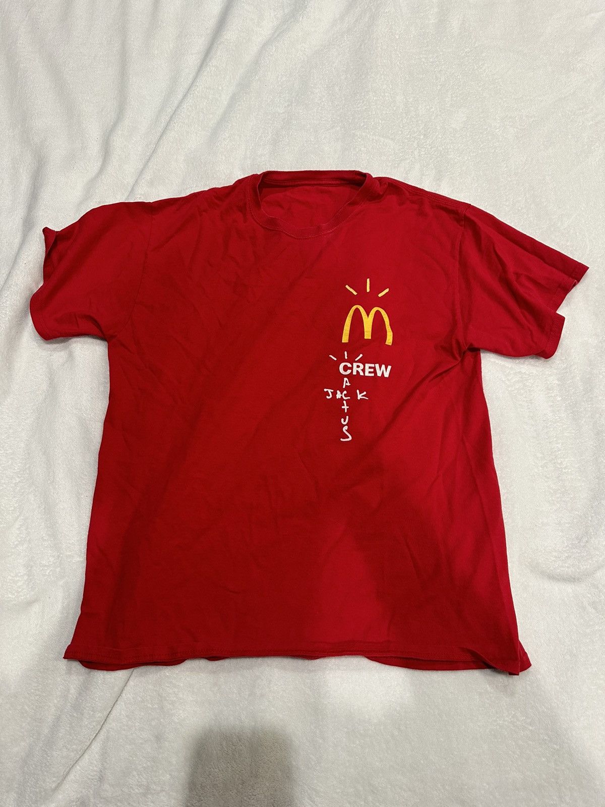 Travis Scott Travis Scott x McDonald’s Crew T-shirt Size US L / EU 52-54 / 3 - 1 Thumbnail