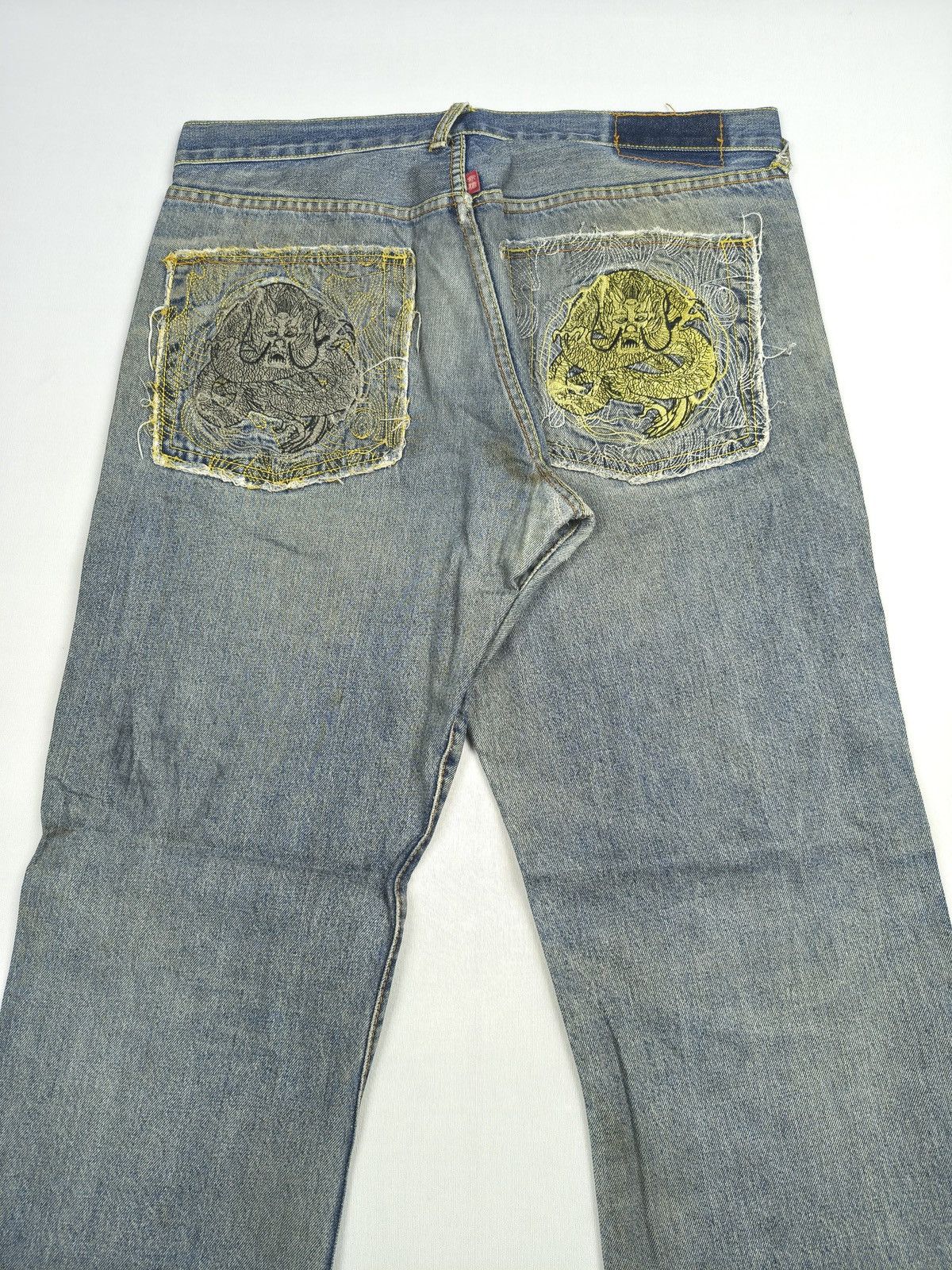 RMC Jeans RMC dragon pocket embroidered jeans (068) Size US 36 / EU 52 - 3 Thumbnail
