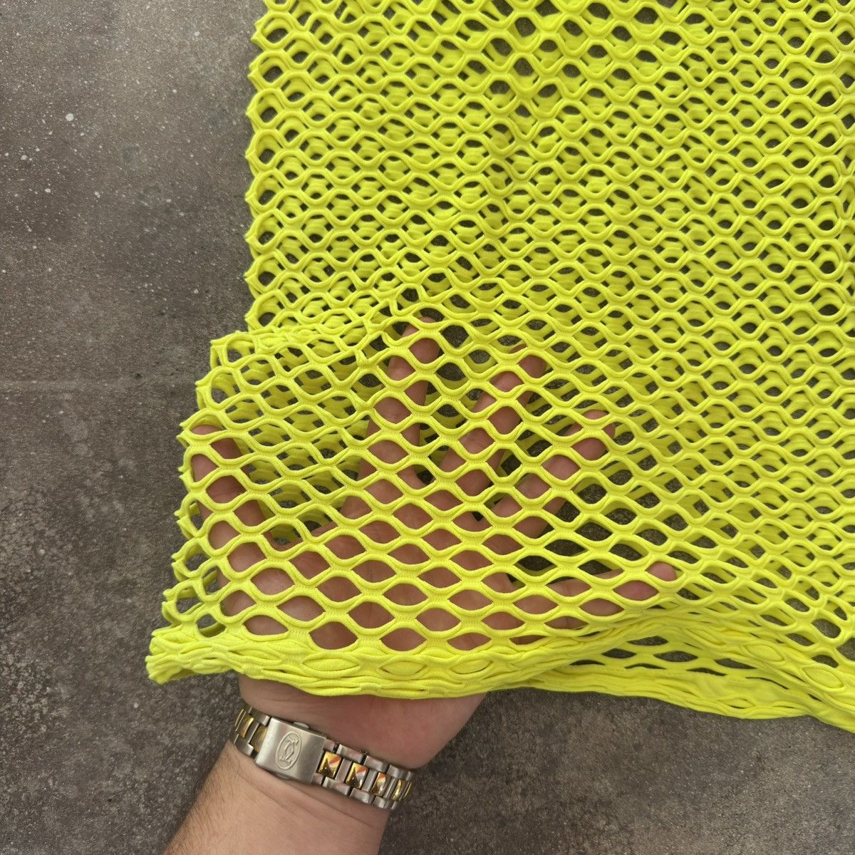 20471120 × Japanese Brand Acid Green Sexy Full Mesh Tank Top Size S / US 4 / IT 40 - 3 Thumbnail