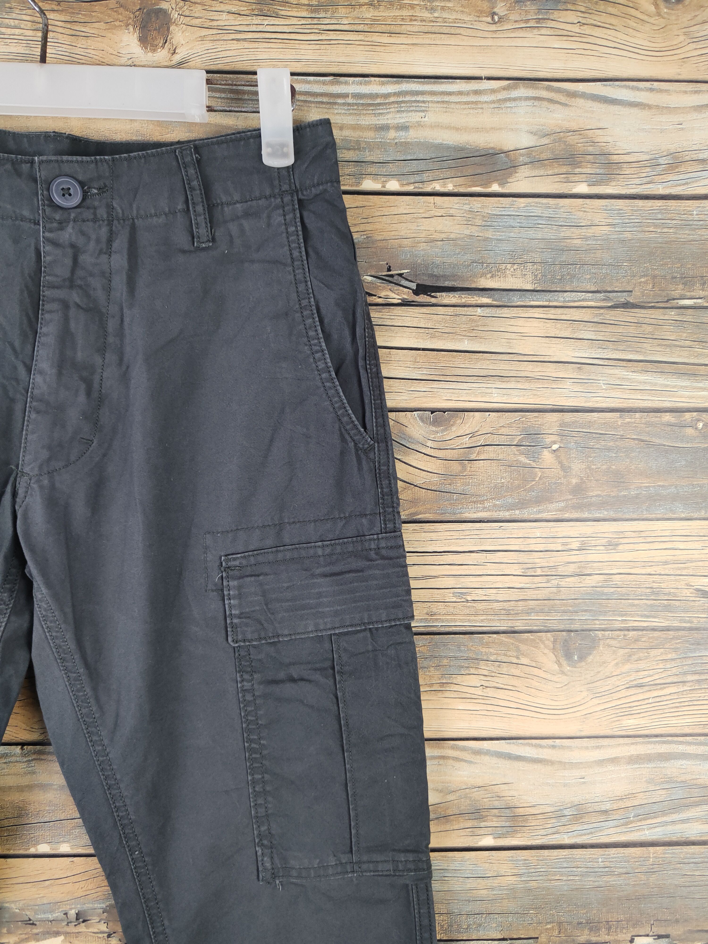 Japanese Brand DL Old Navy Gray Multipocket Tactical Cargo Pants #1487 Size US 27 - 5 Thumbnail