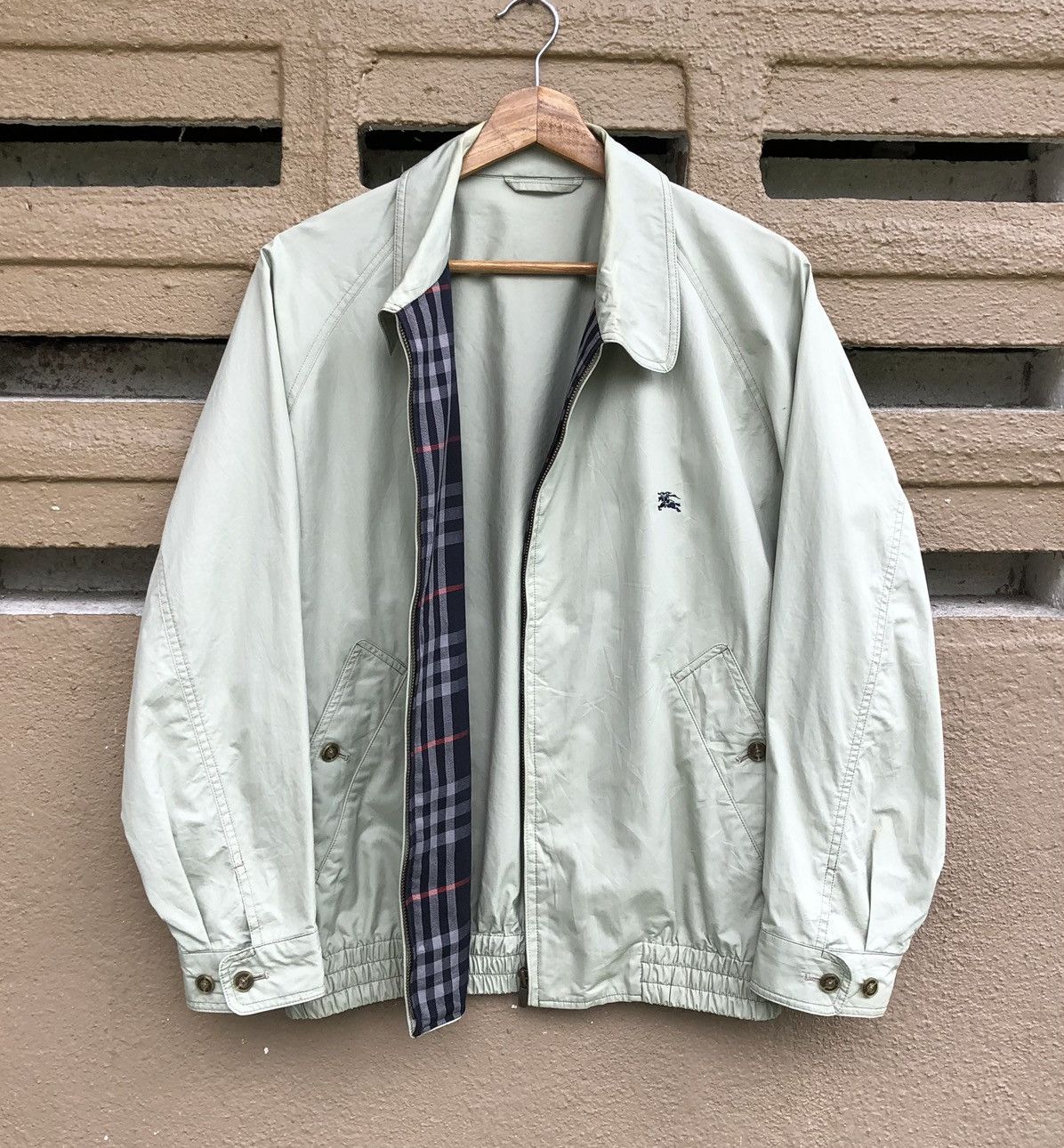 Burberry Vintage Burberrys Embroidery Logo Bomber Jacket Size US M / EU 48-50 / 2 - 2 Thumbnail