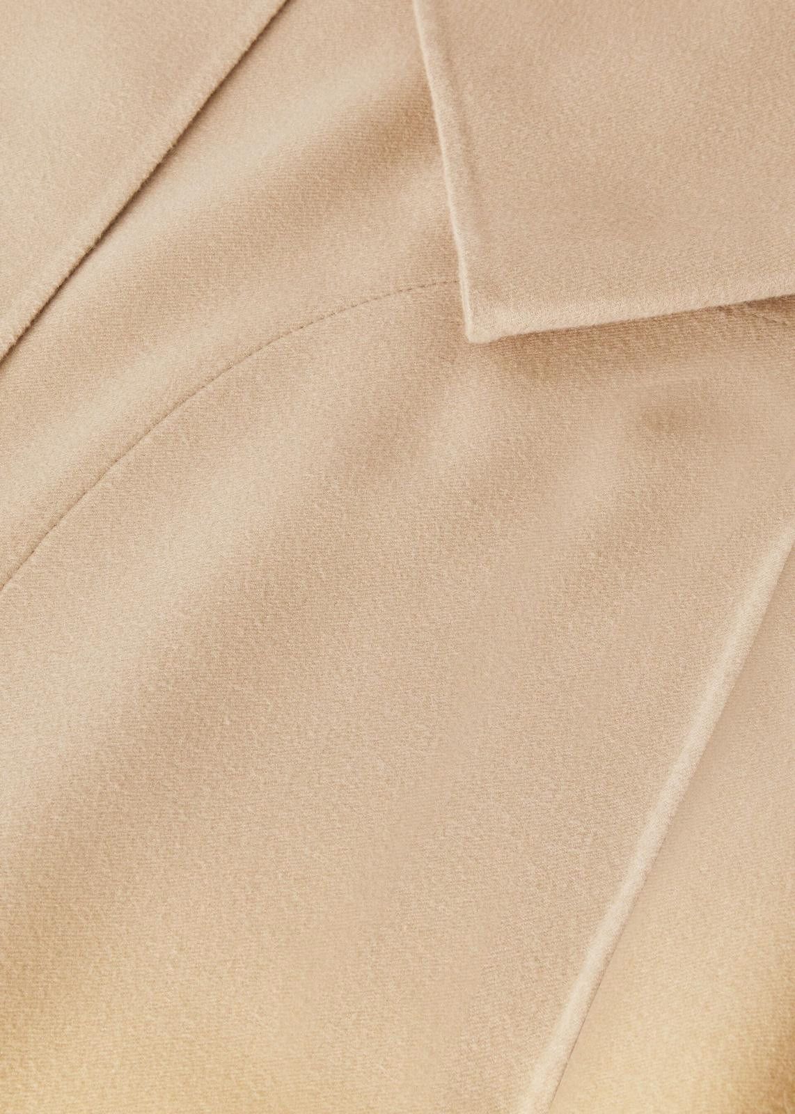 Loro Piana o1srvl11e1224 Andam Cashmere Coat in Light Beige Size XS / US 0-2 / IT 36-38 - 3 Thumbnail