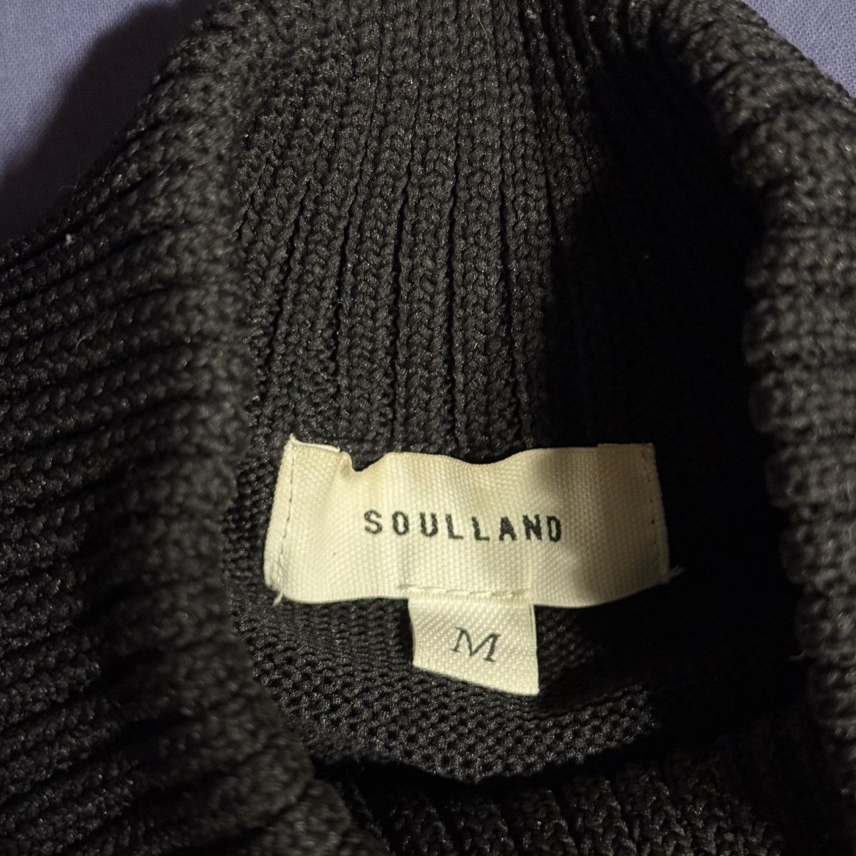 Soulland Soulland “New” printed black mockneck sweater Size US M / EU 48-50 / 2 - 4 Thumbnail