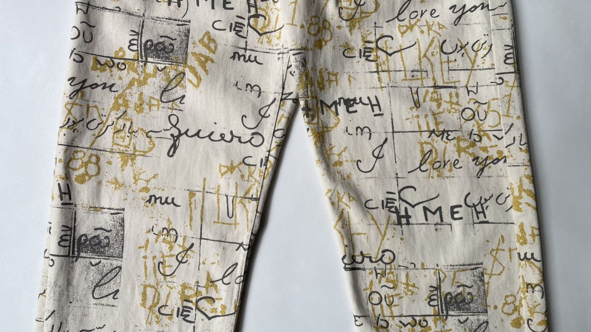 Comme des Garcons S/S 07 ‘Text Print’ Utility Trousers Size US 36 / EU 52 - 8 Thumbnail