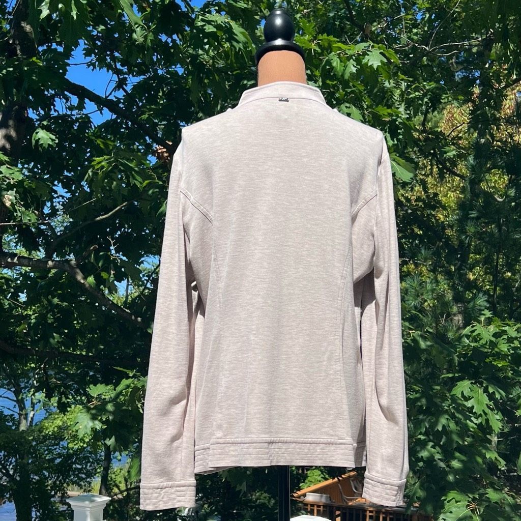 St. John St. John Spa Zip Up Sweatshirt Long Sleeve Jacket Oatmeal Me Size L / US 10 / IT 46 - 8 Thumbnail