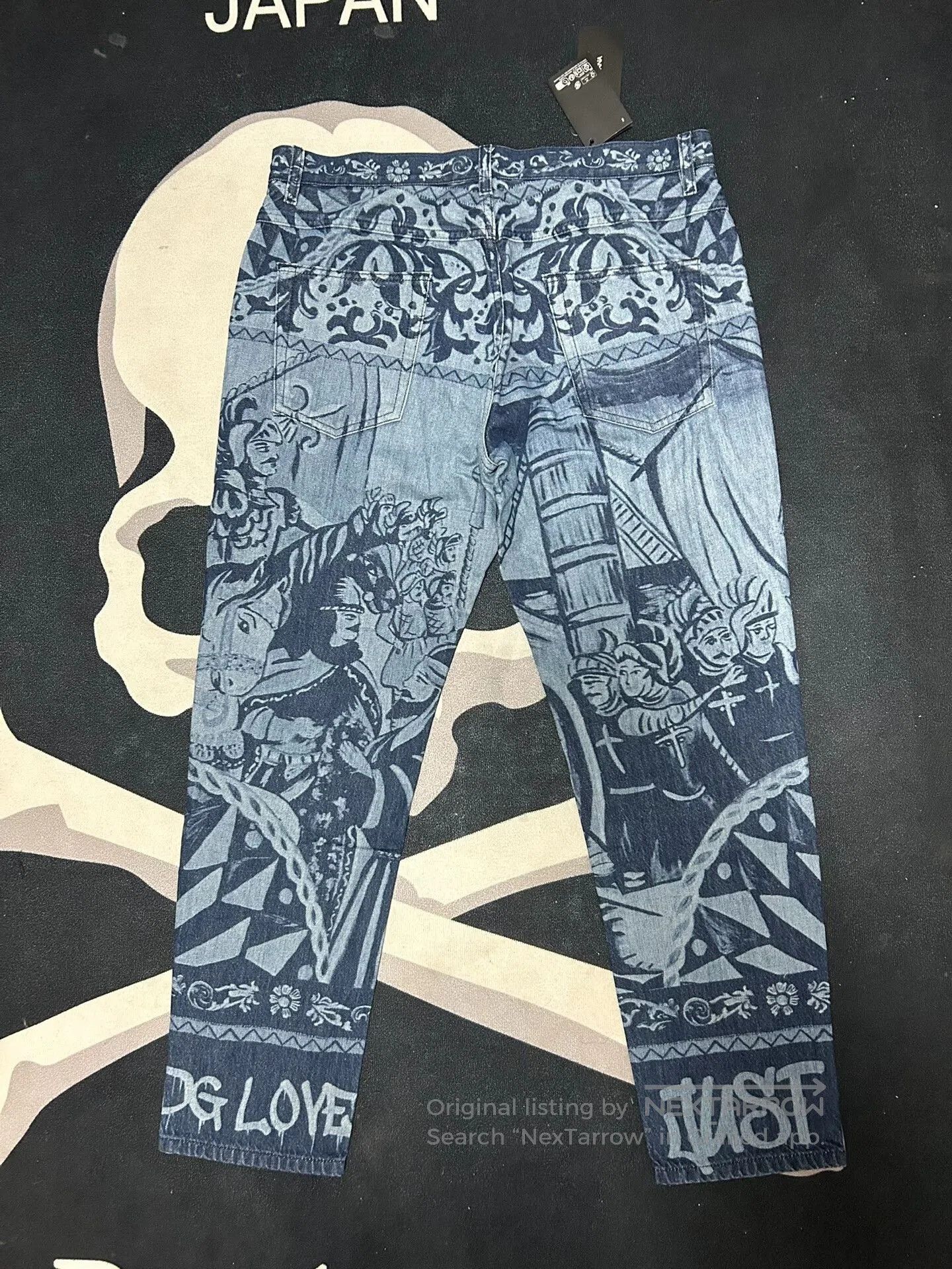 Dolce & Gabbana Dolce Gabbana Graphic Denim Pants. Size US 32 / EU 48 - 4 Thumbnail