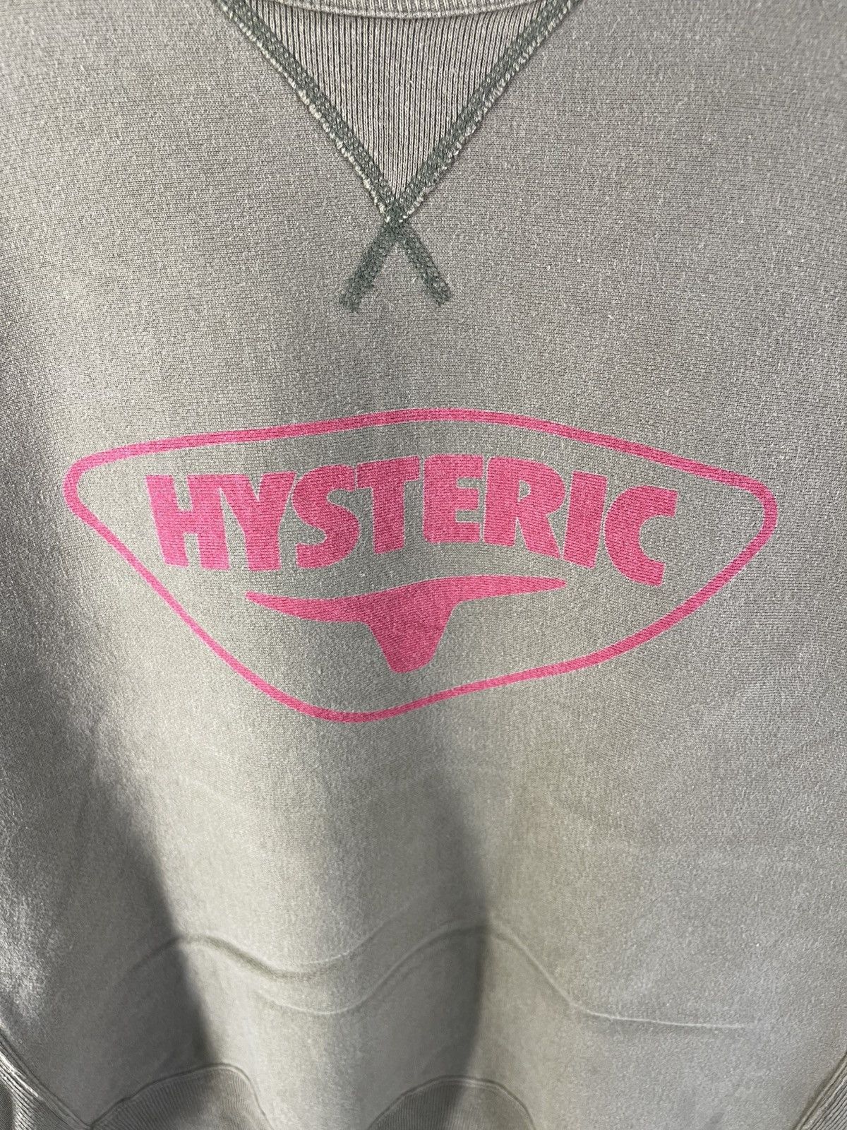 Hysteric Glamour 1990's Vintage Hysteric Glamour Spellout Logo Moss Green Size US L / EU 52-54 / 3 - 8 Thumbnail