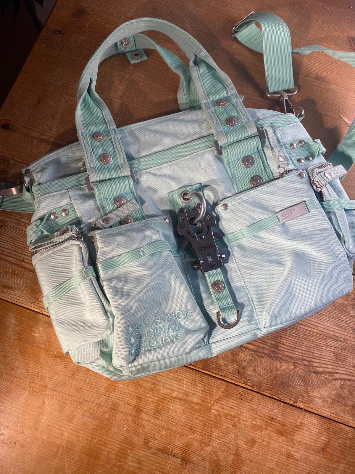 George Gina & Lucy George Gina & Lucy GG&L Shoulder Bag Light Blue Y2K Vintage Size ONE SIZE - 4 Thumbnail