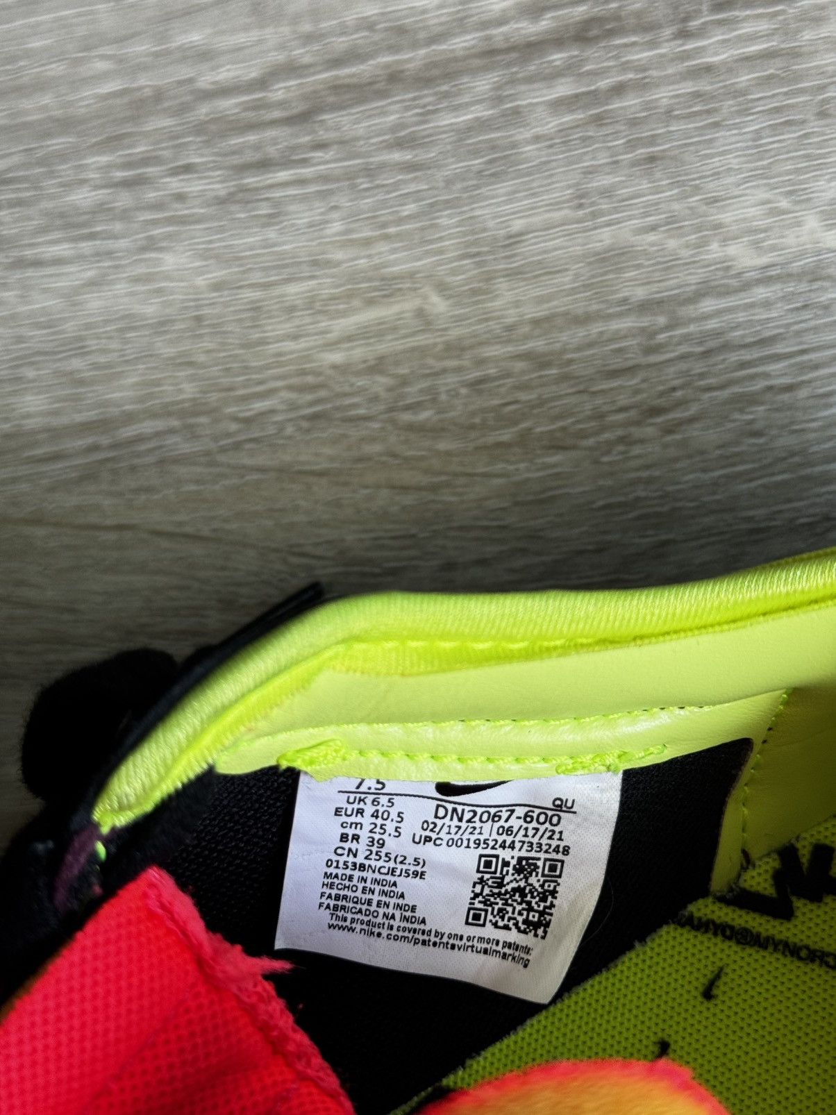Acronym × Nike ACRONYM x Nike Blazer Low ‘Night Maroon’ Size 7.5 Size US 7.5 / EU 40-41 - 11 Thumbnail