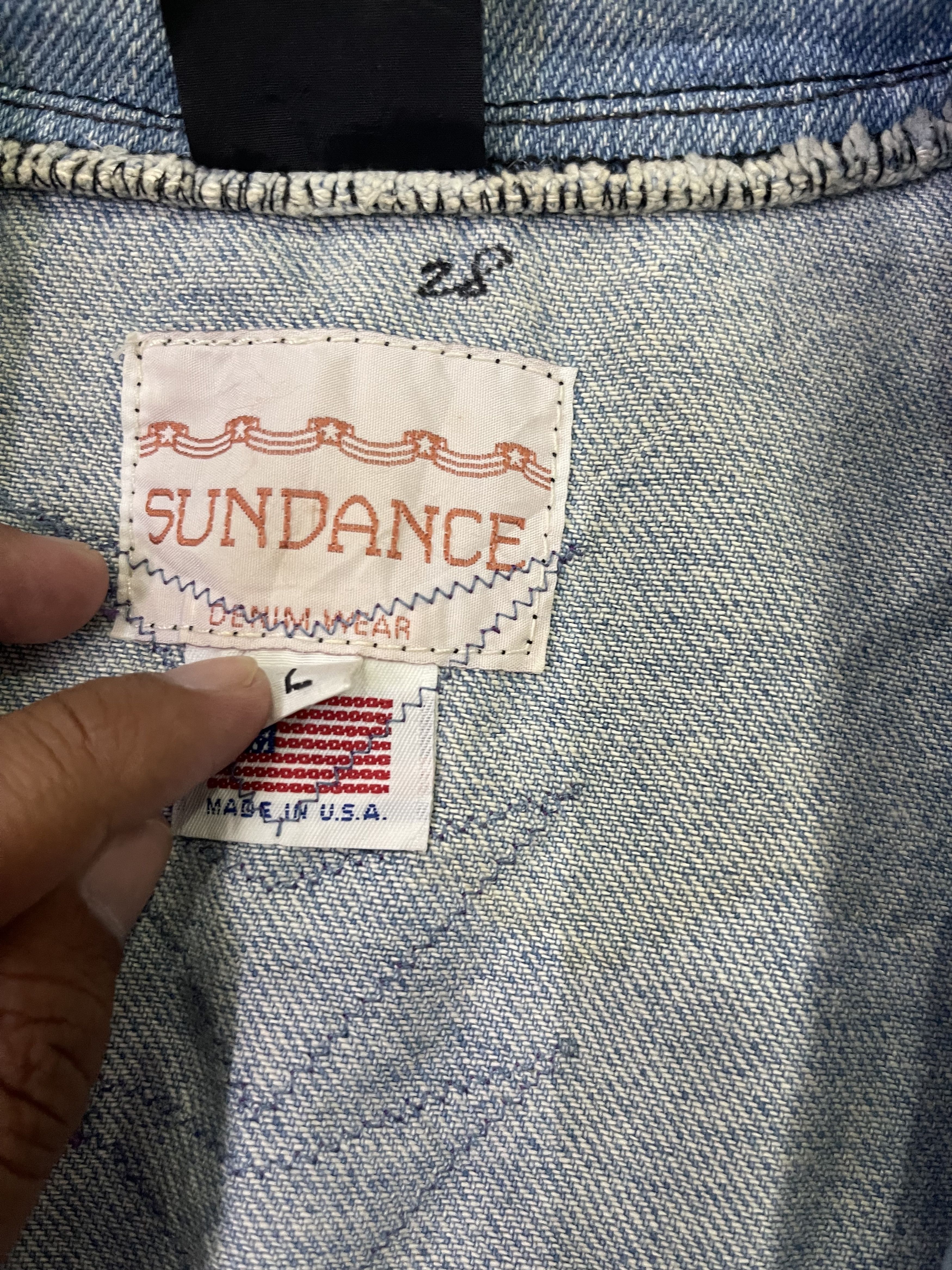 Native × Vintage Vintage 90s Native Navajo Denim Jacket Size US L / EU 52-54 / 3 - 7 Thumbnail