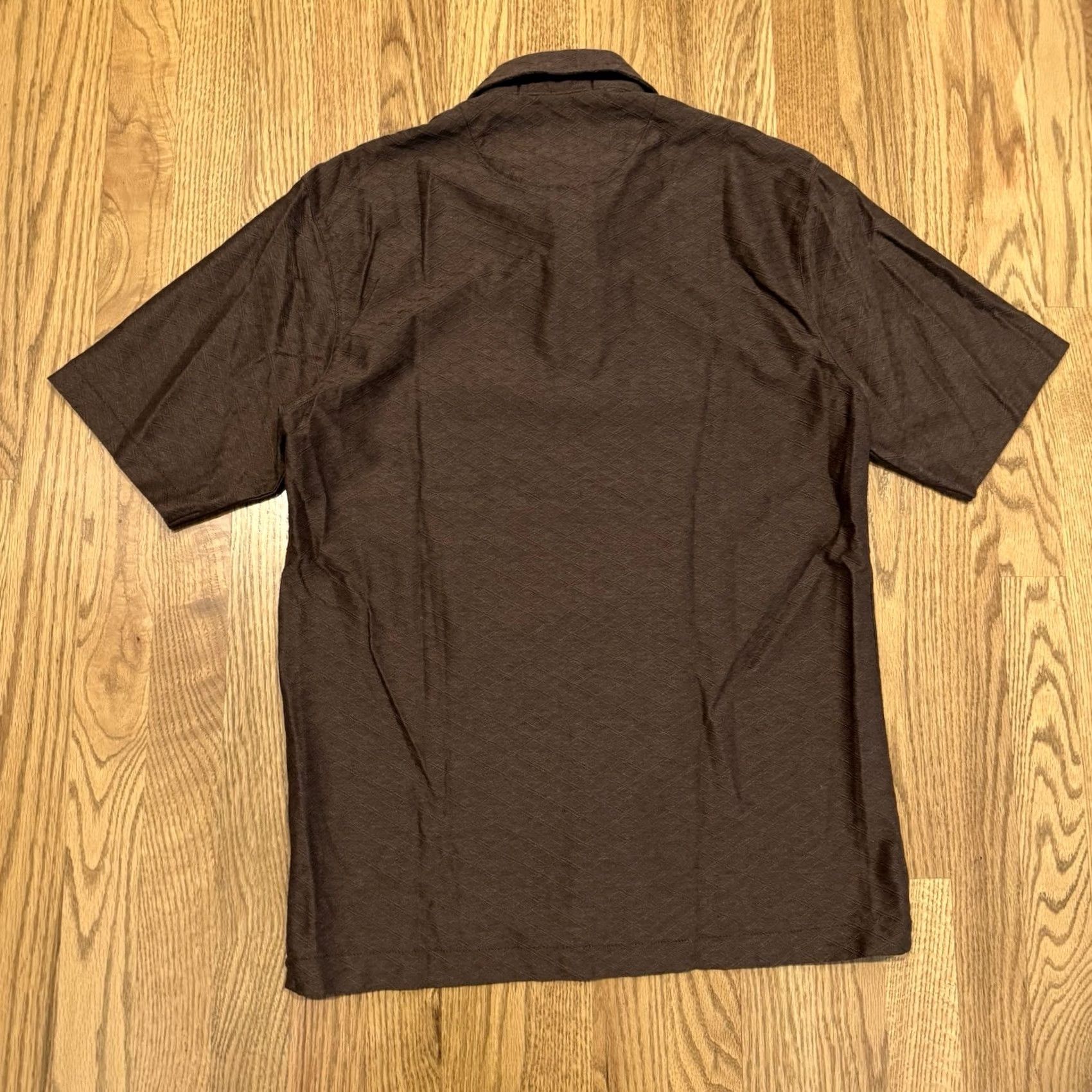 Nike Tiger Woods Nike Golf Polo Shirt Mens S Brown Short Sleeve Zip Up Knit Woven Size US S / EU 44-46 / 1 - 2 Thumbnail