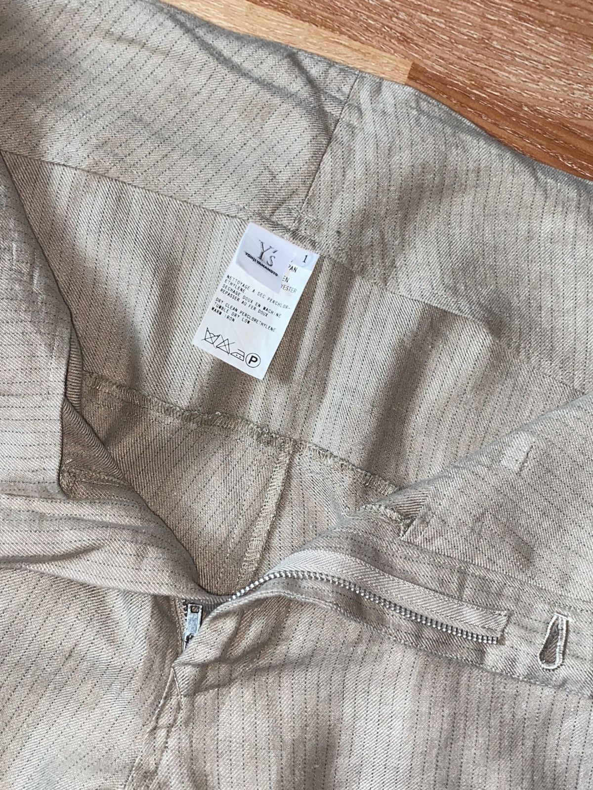 Y's YOHJI YAMAMOTO Y’S LINEN PANTS TROUSERS SIZE 1 Size 25" / US 0 / IT 36 - 3 Thumbnail