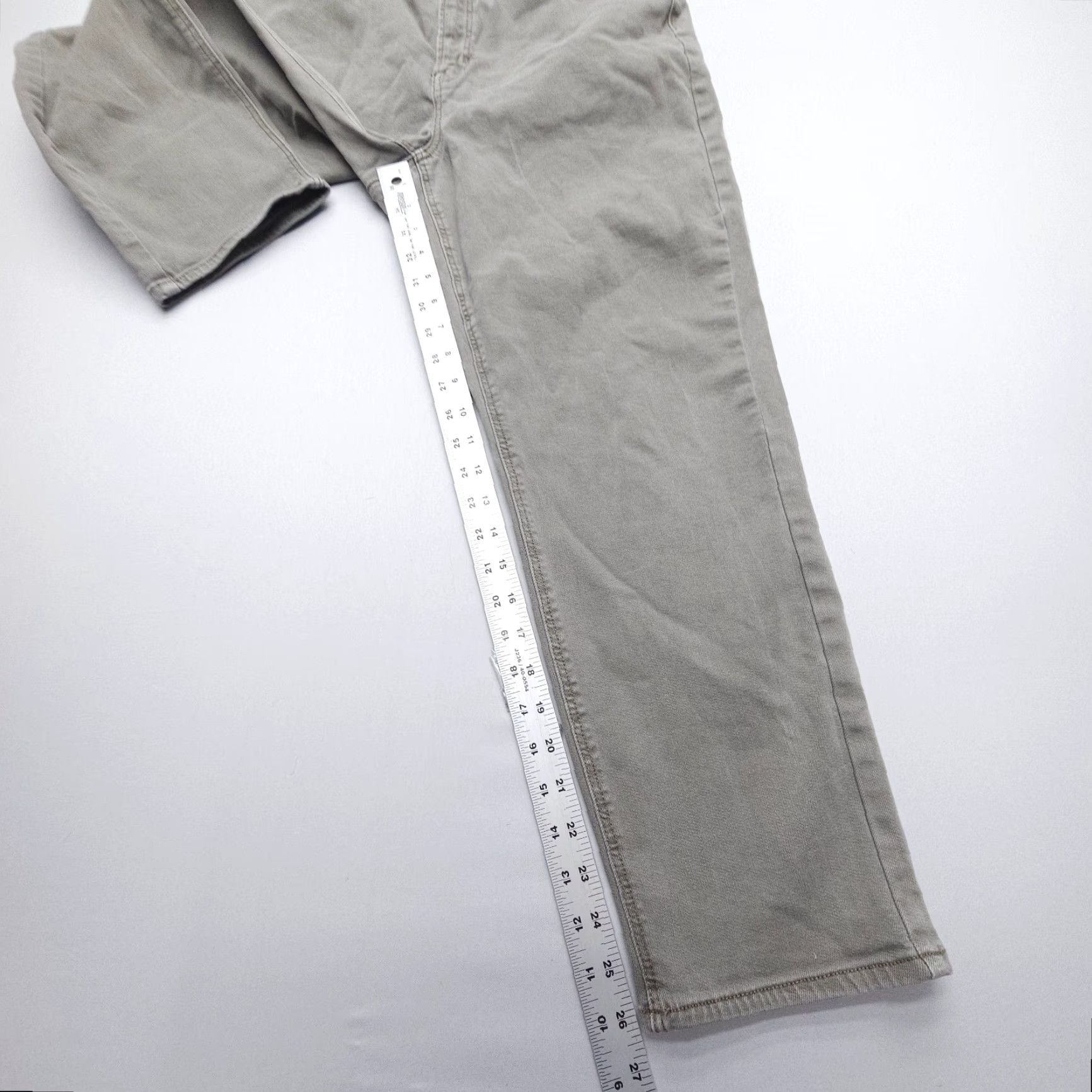 American Eagle Outfitters American Eagle Outfitters Mom Jeans Womens 14 High Rise Green Denim Slim Stretch 5-Pocket Regular Inseam 26 Size 36" / US 14 / IT 50 - 4 Thumbnail